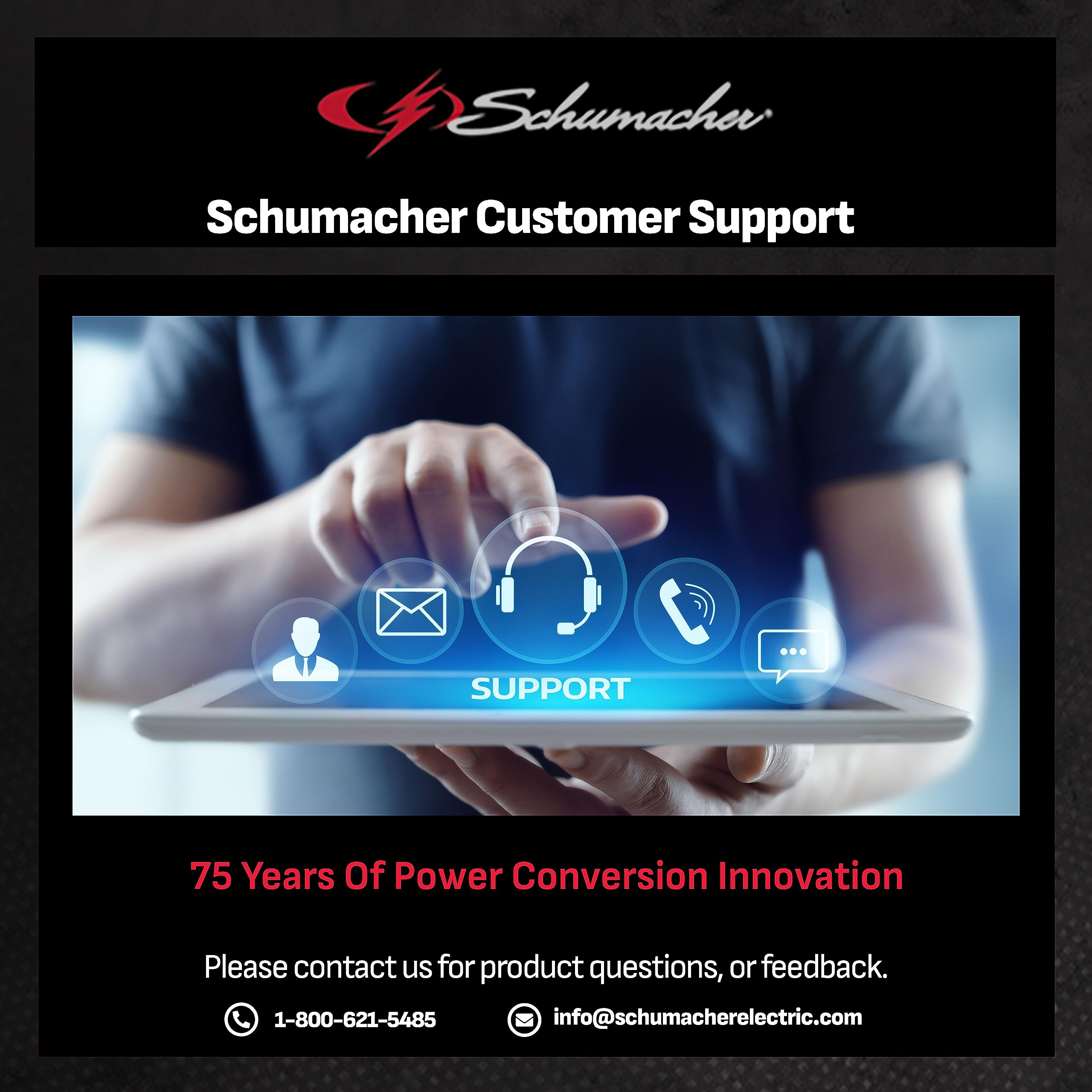 Electric SC1281 Fully Automatic Battery Charger and Jump Starter, 100 Cranking Amps, 30-Amp Boost Mode