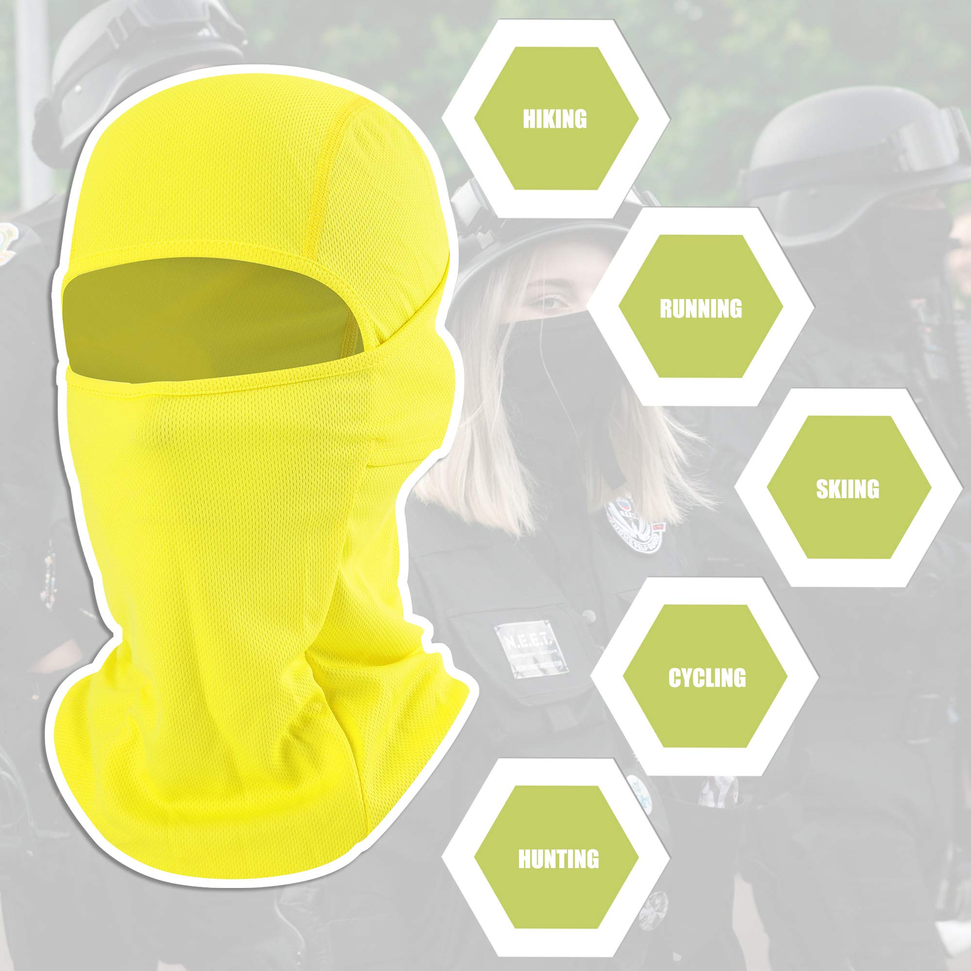 [1 PC] Face Mask Adjustable Windproof UV Protection Hood