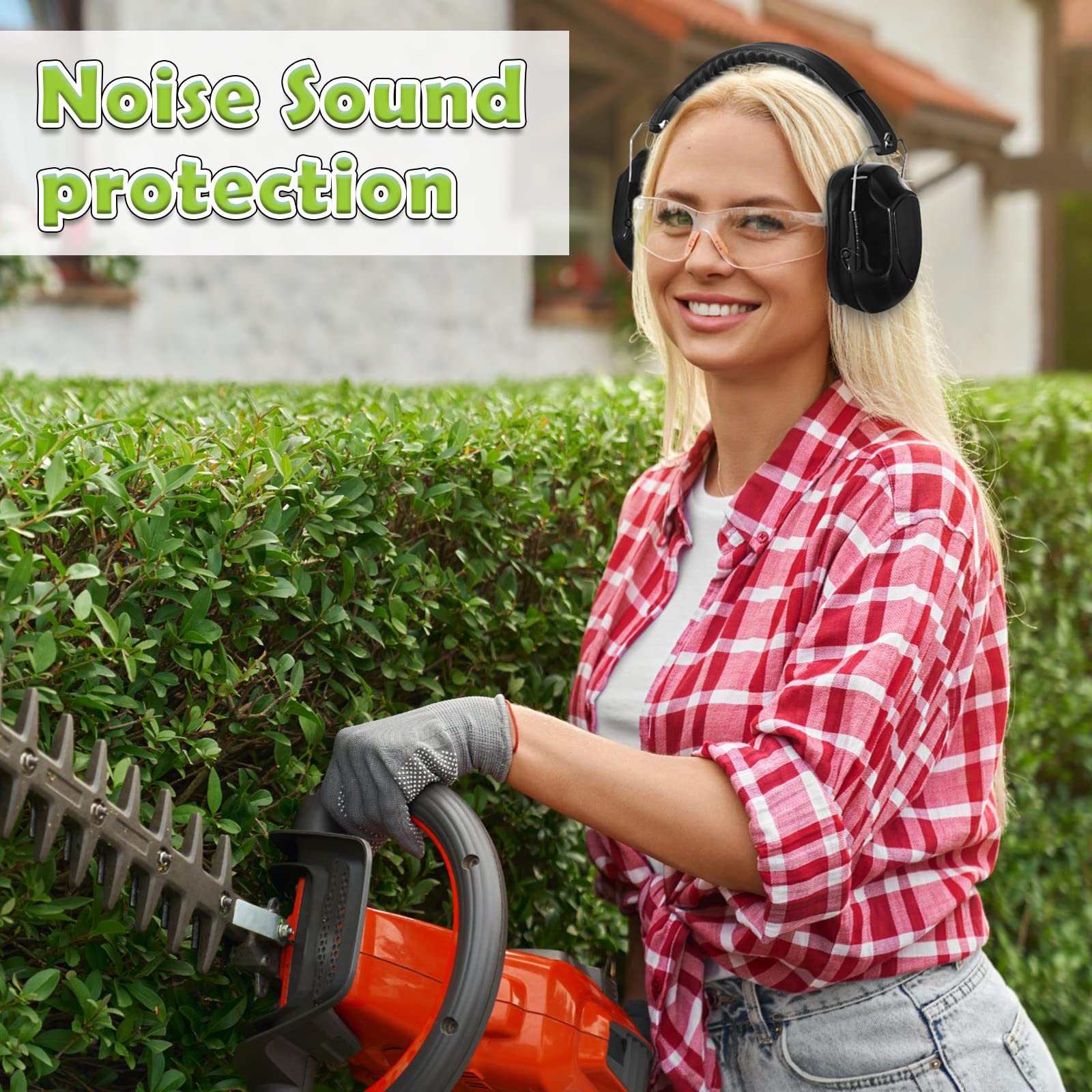 [6 PCS] Ear Protection, Noise Reduction, NRR 28dB Safety Hearing Ear Muffs