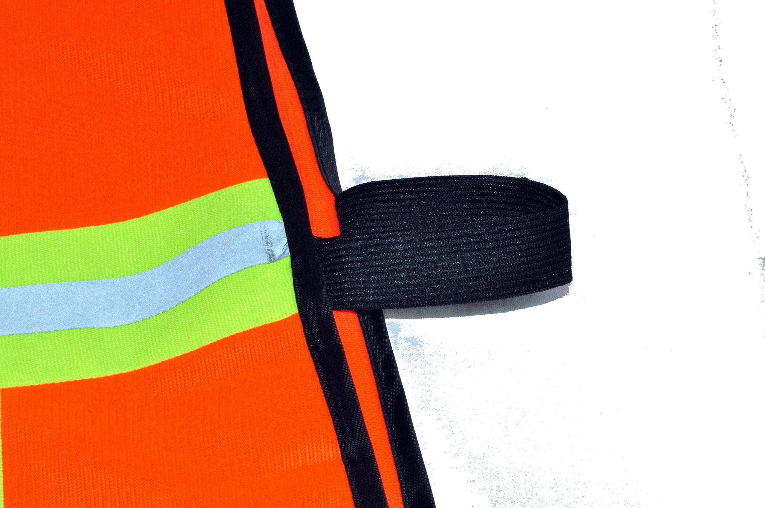 [1 / 20 Packs] Industrial Safety Vest with Reflective Stripes