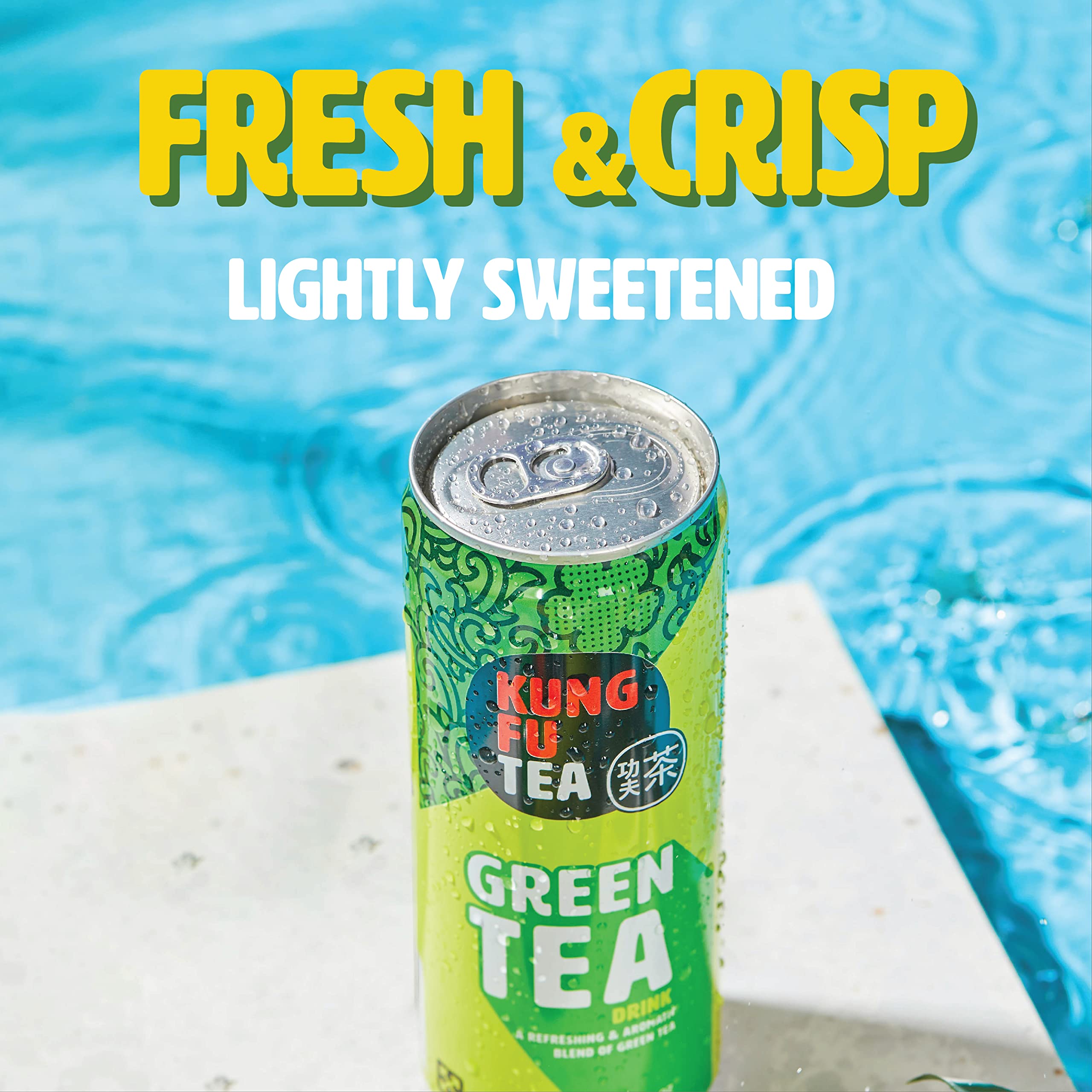 [6 Cans] Canned Green Tea, All Natural, Premium Iced Tea, 10.8 oz