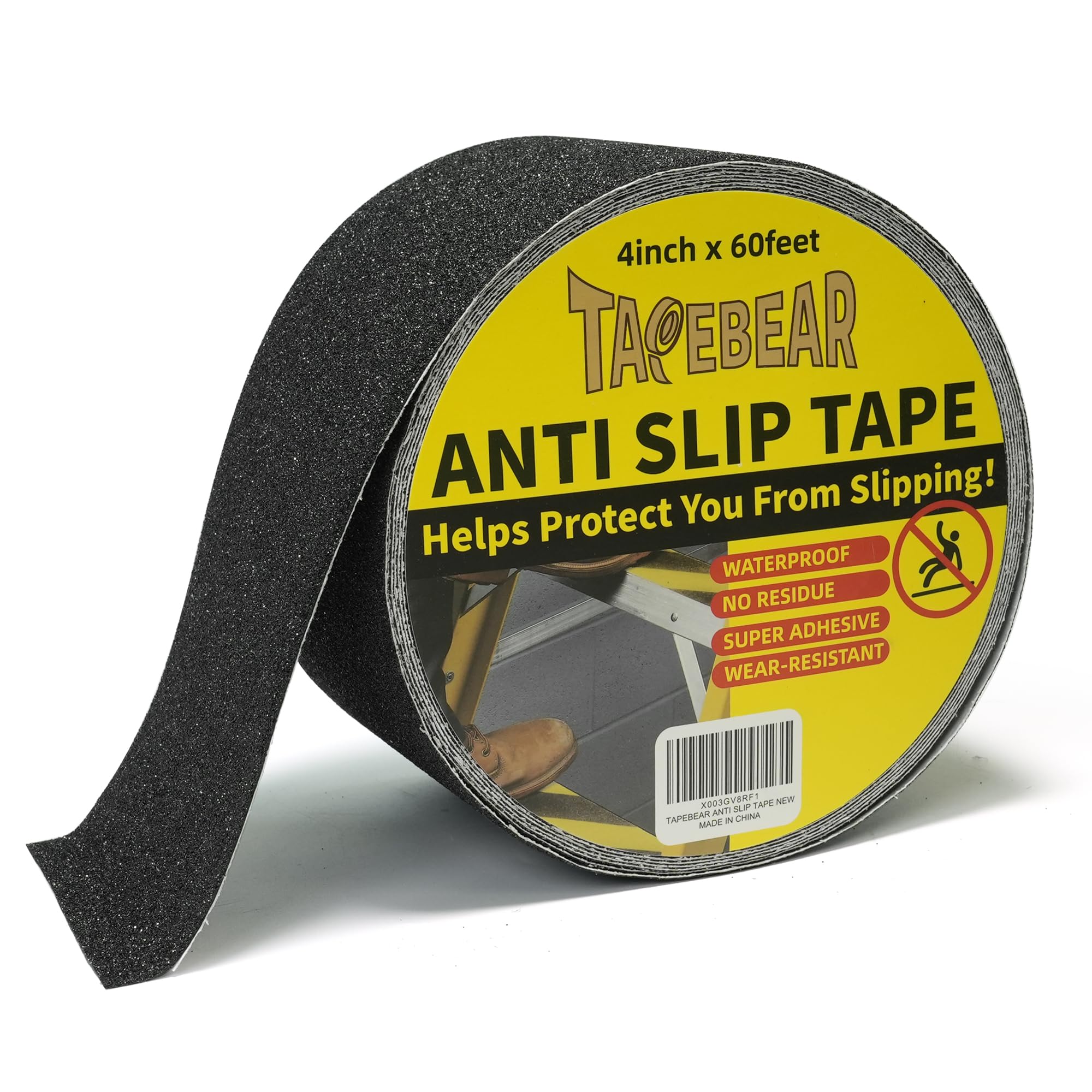 [1 Roll] Anti-Slip Safety Tape for Indoor/Outdoor, Compatible with Plastic, Wood, Ceramic, Glass, Metal