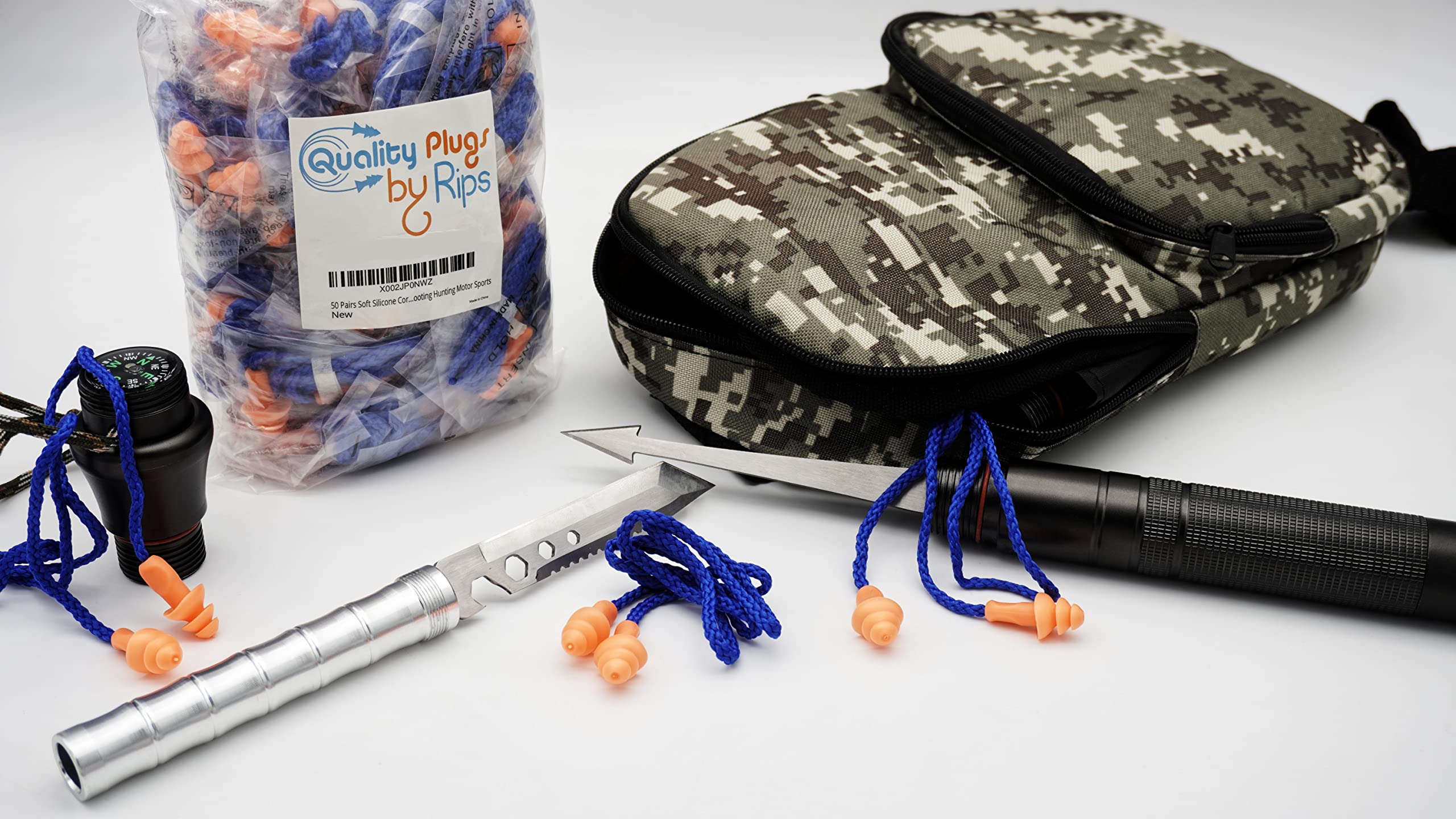 [10 / 50 Pairs] Corded Reusable Ear Plugs for Ear Protection