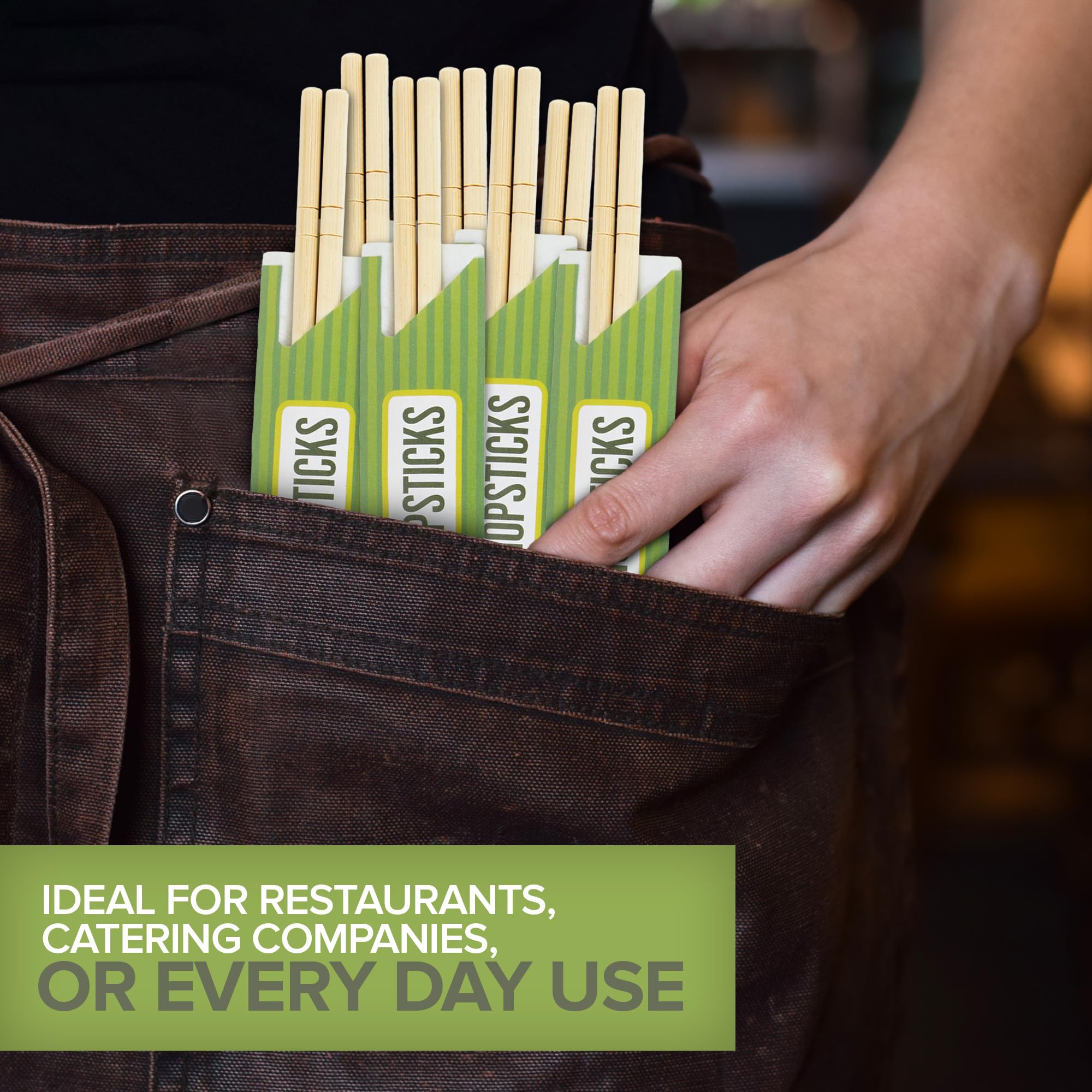 [50 / 100 / 200  Pairs] Disposable Bamboo Bulk Chopsticks