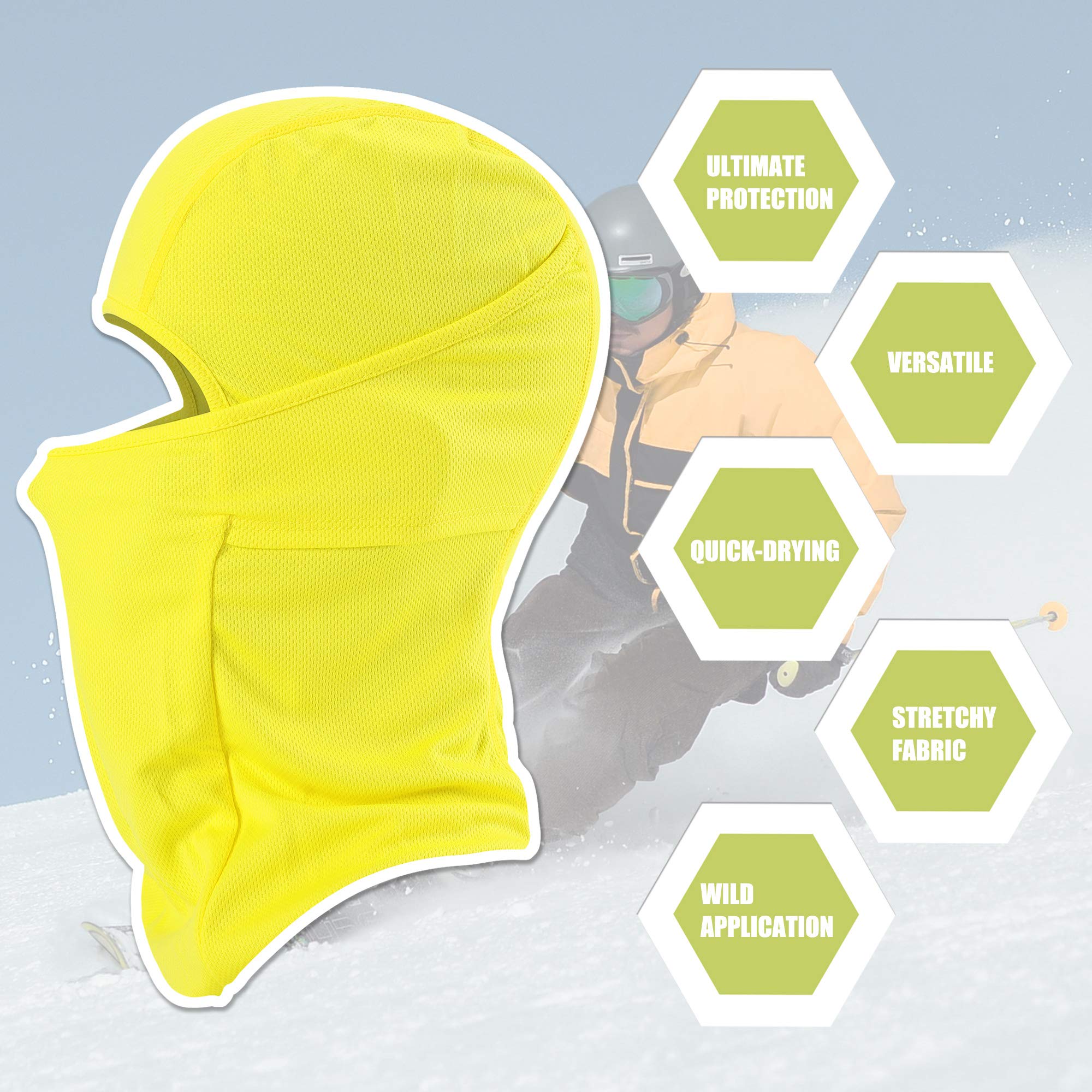 [1 PC] Face Mask Adjustable Windproof UV Protection Hood