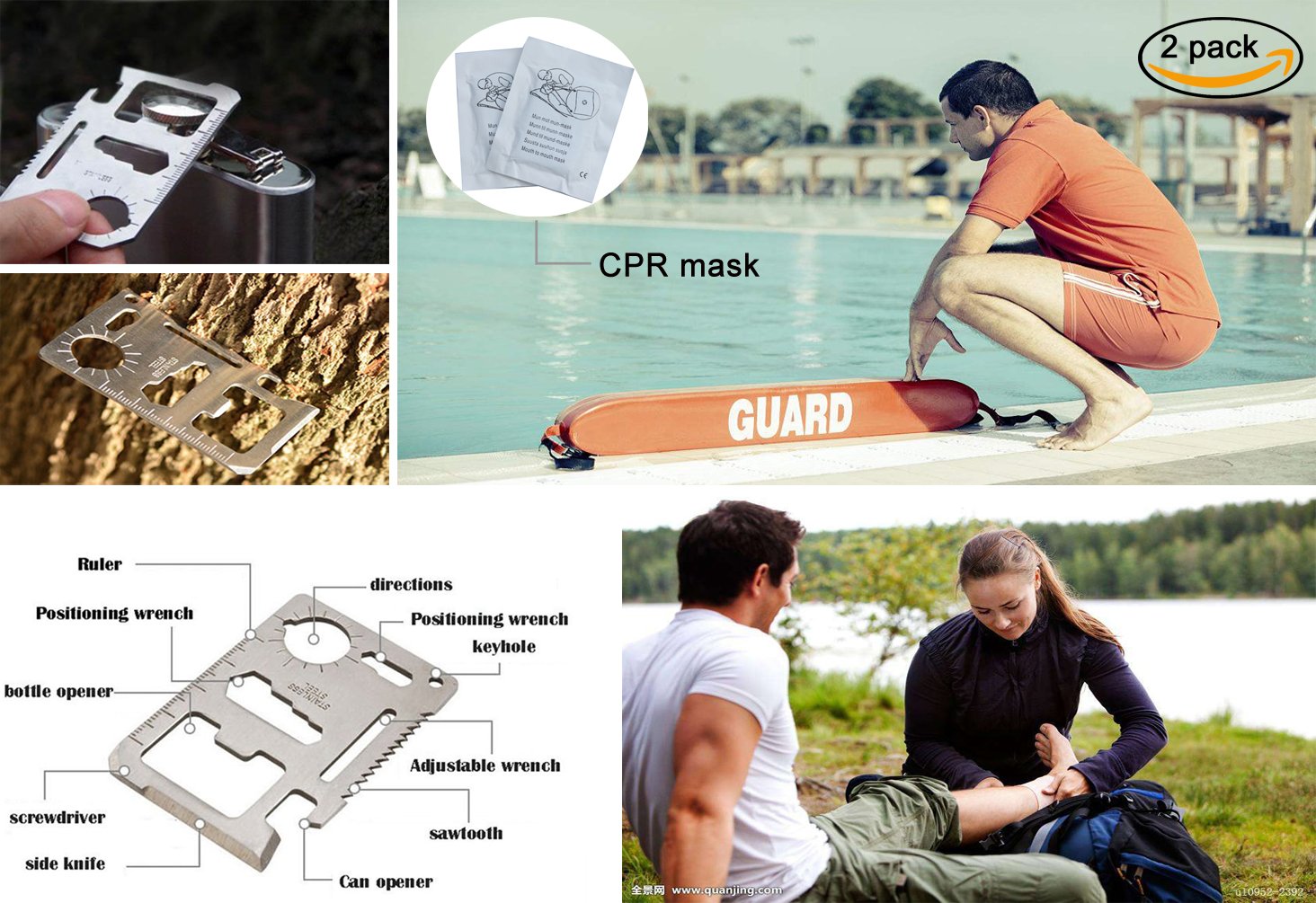 SHBC Waterproof First Aid Kit (228pcs) with All Basic or Advanced Supplies You Need.