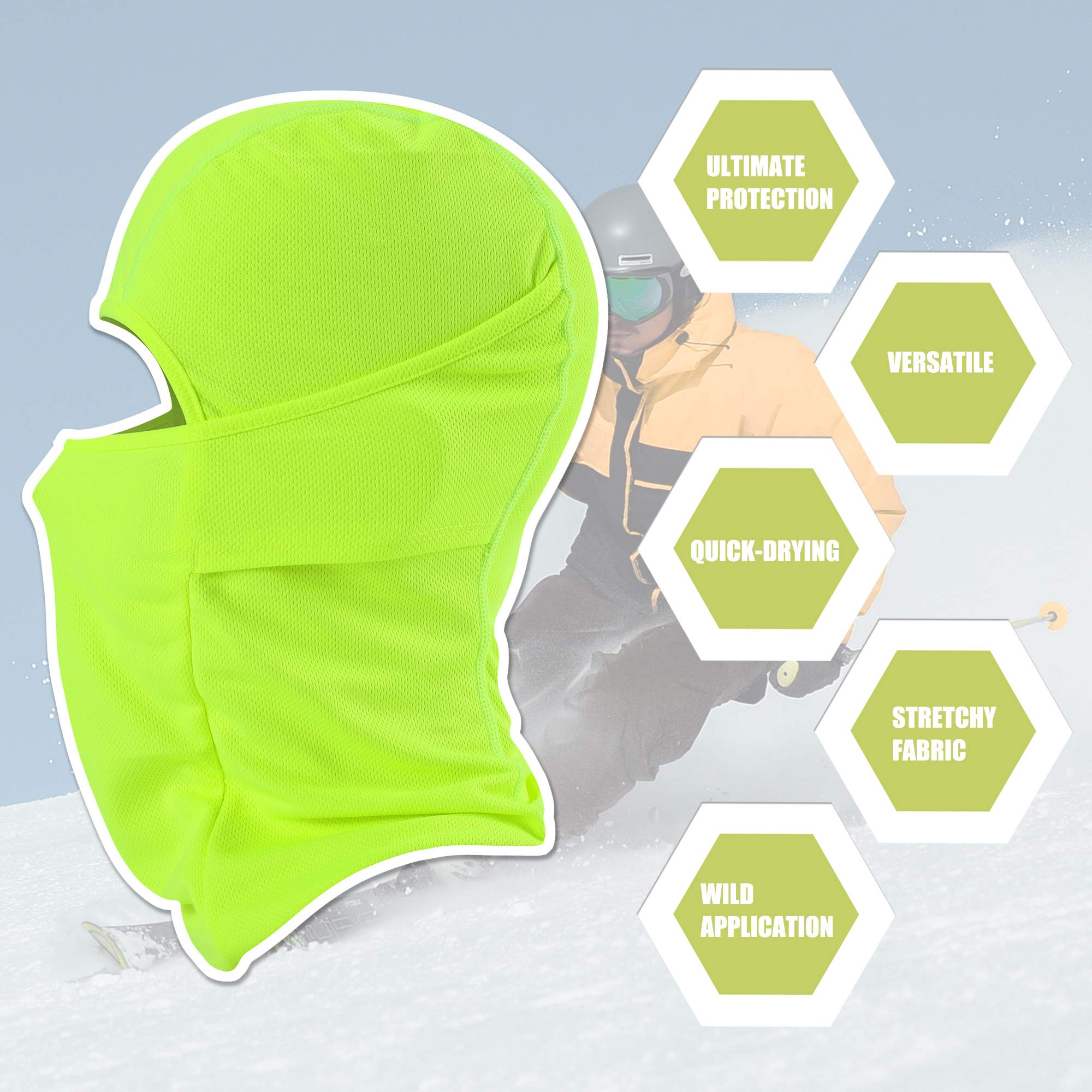[1 PC] Face Mask Adjustable Windproof UV Protection Hood