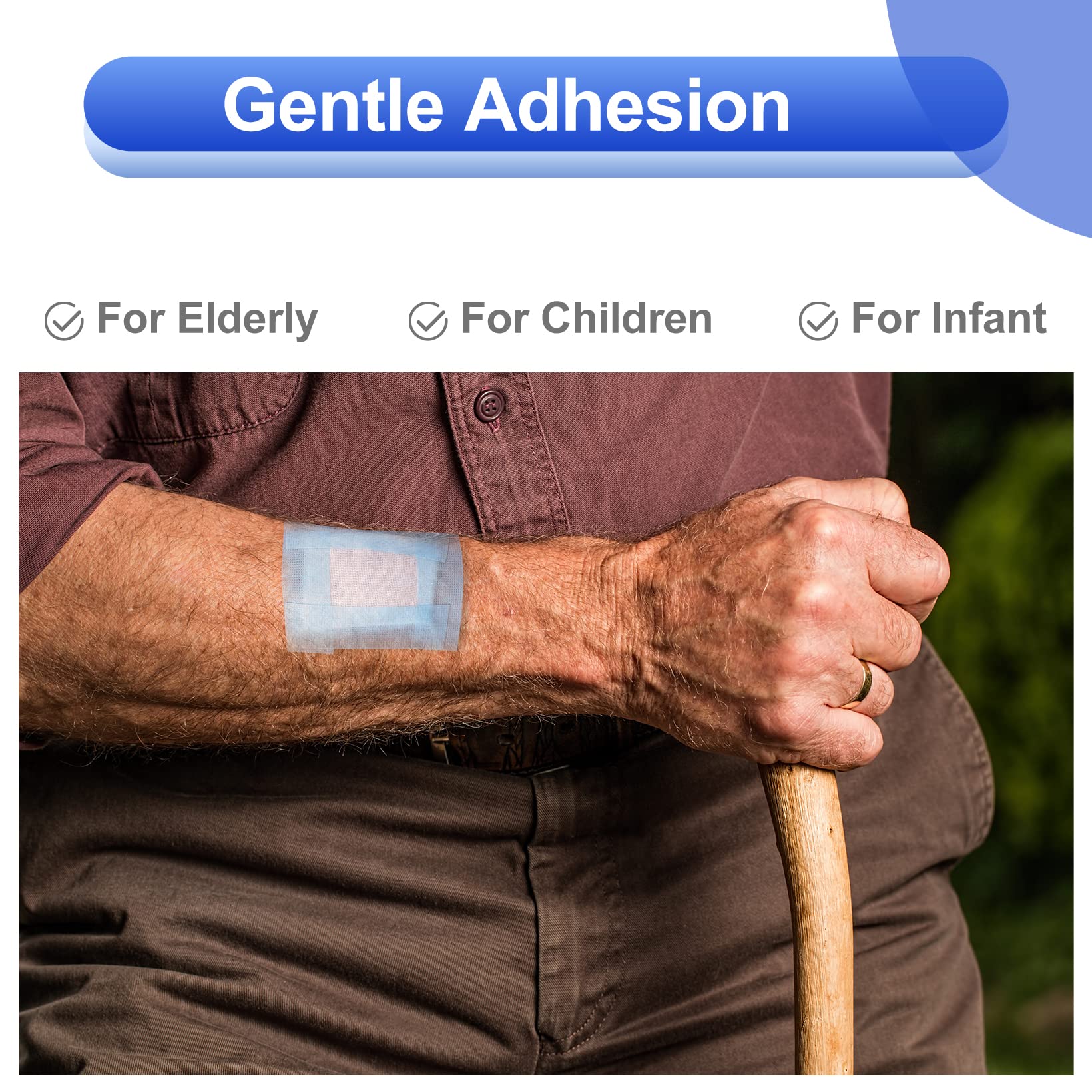 Niceful 4 or 12 Rolls Silicone Sensitive Skin Tape 1"x 4 Yard