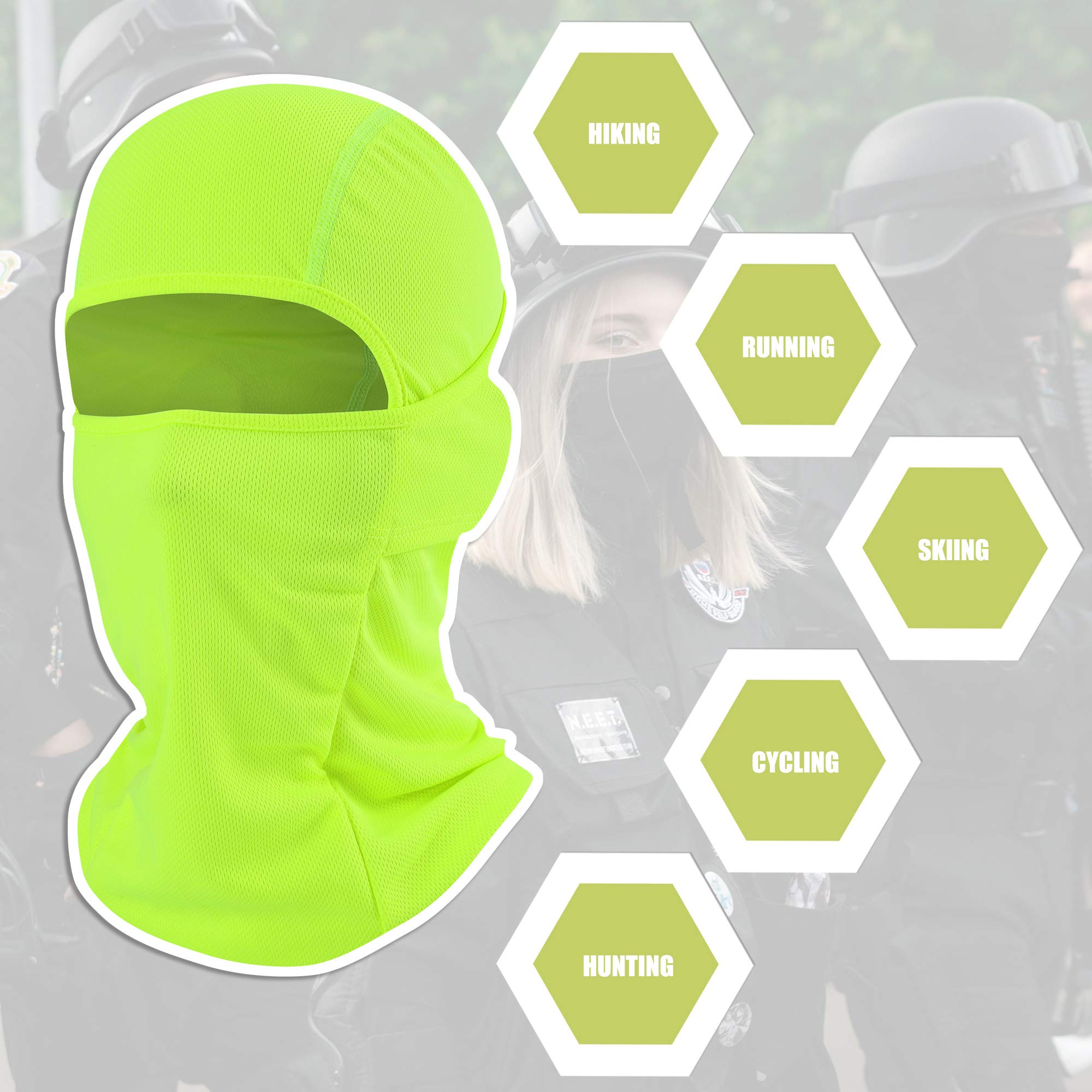 [1 PC] Face Mask Adjustable Windproof UV Protection Hood