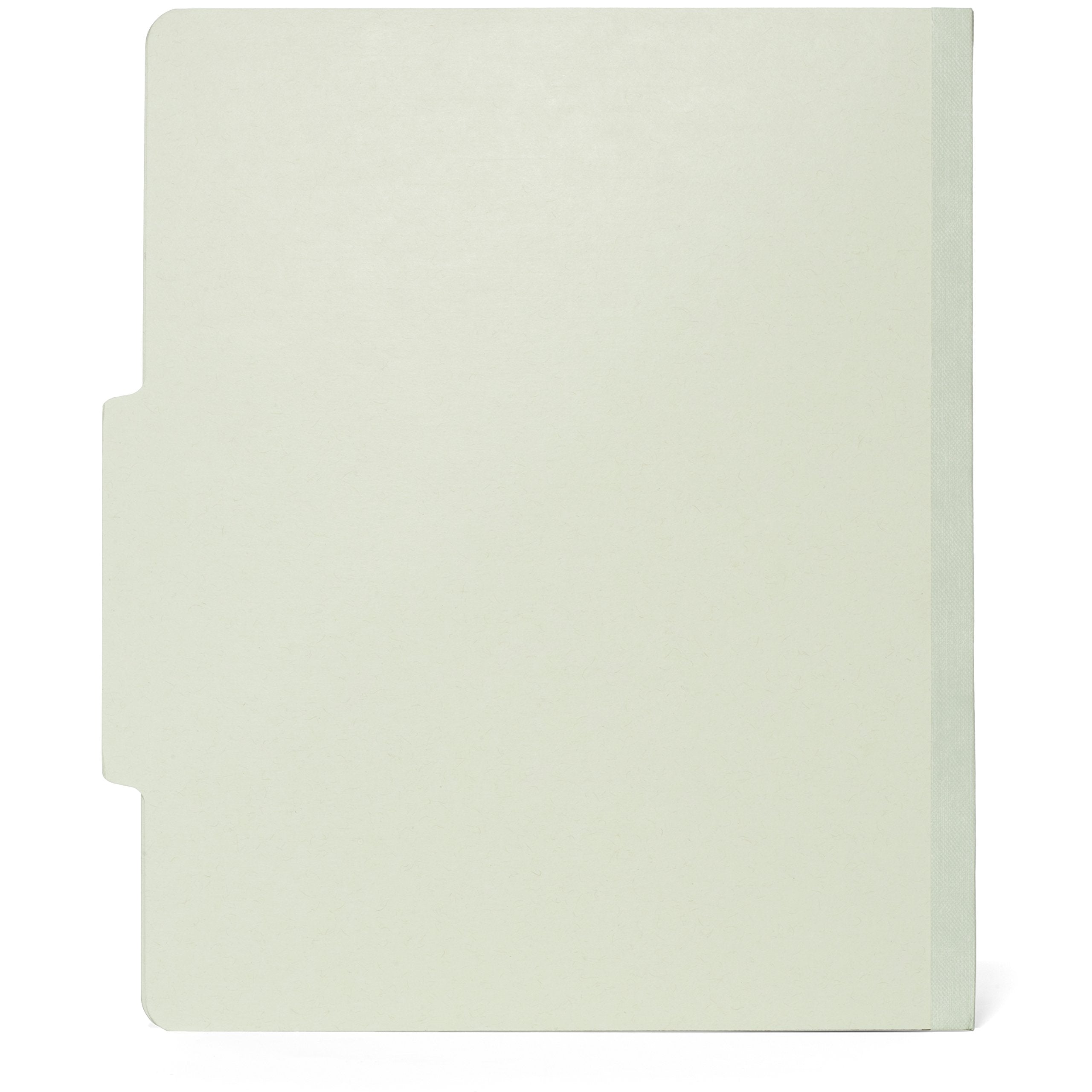 [10 Pack] Letter Size Gray Green Classification Folders - 1 Divider 2 Inch Tyvek Expansions