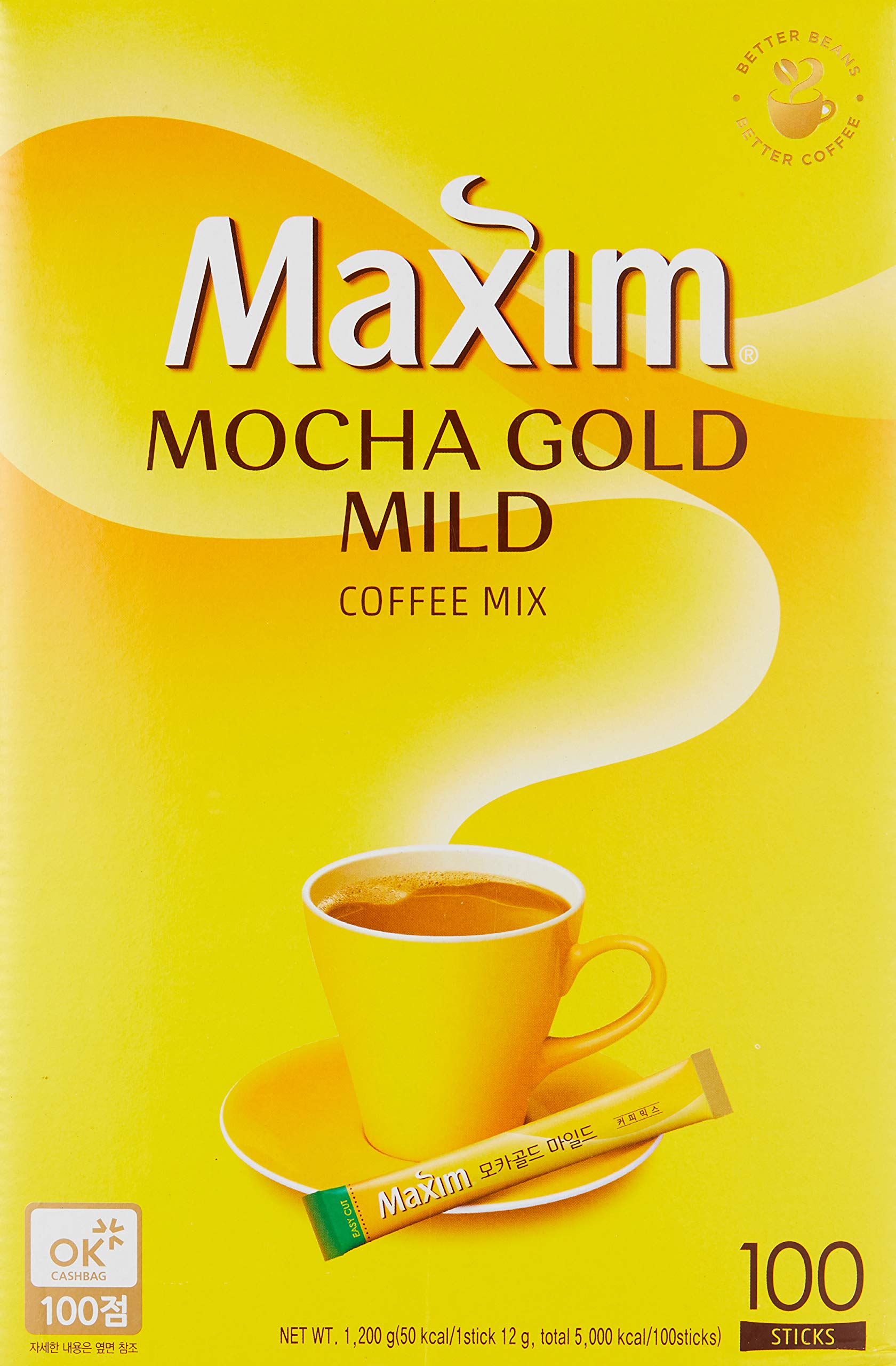[100 Packs] Maxim Mocha Gold Mild Coffee