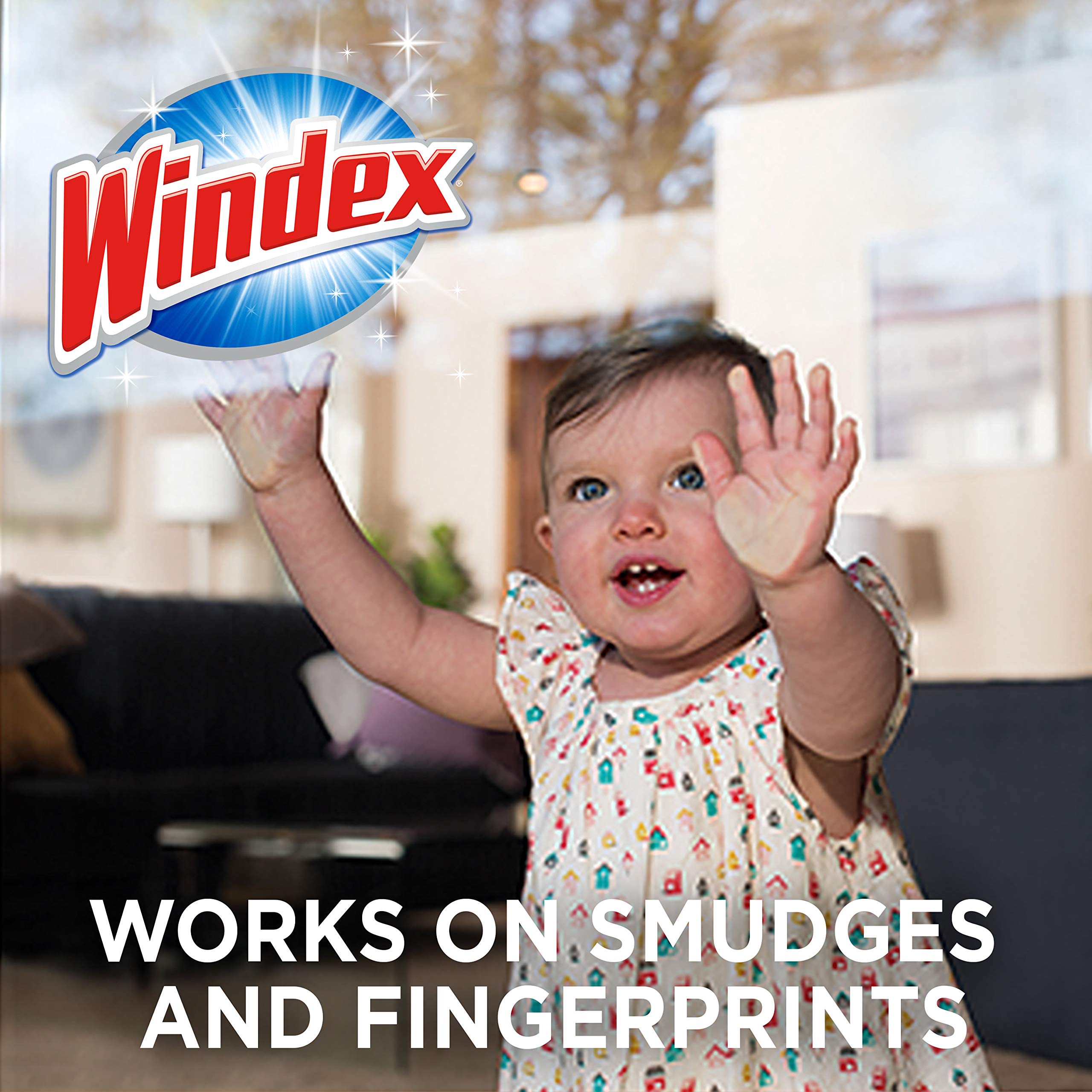 Windex Glass and Surface Pre-Moistened Wipes, Original, 38 Count(1 Pack / 6 Pack)