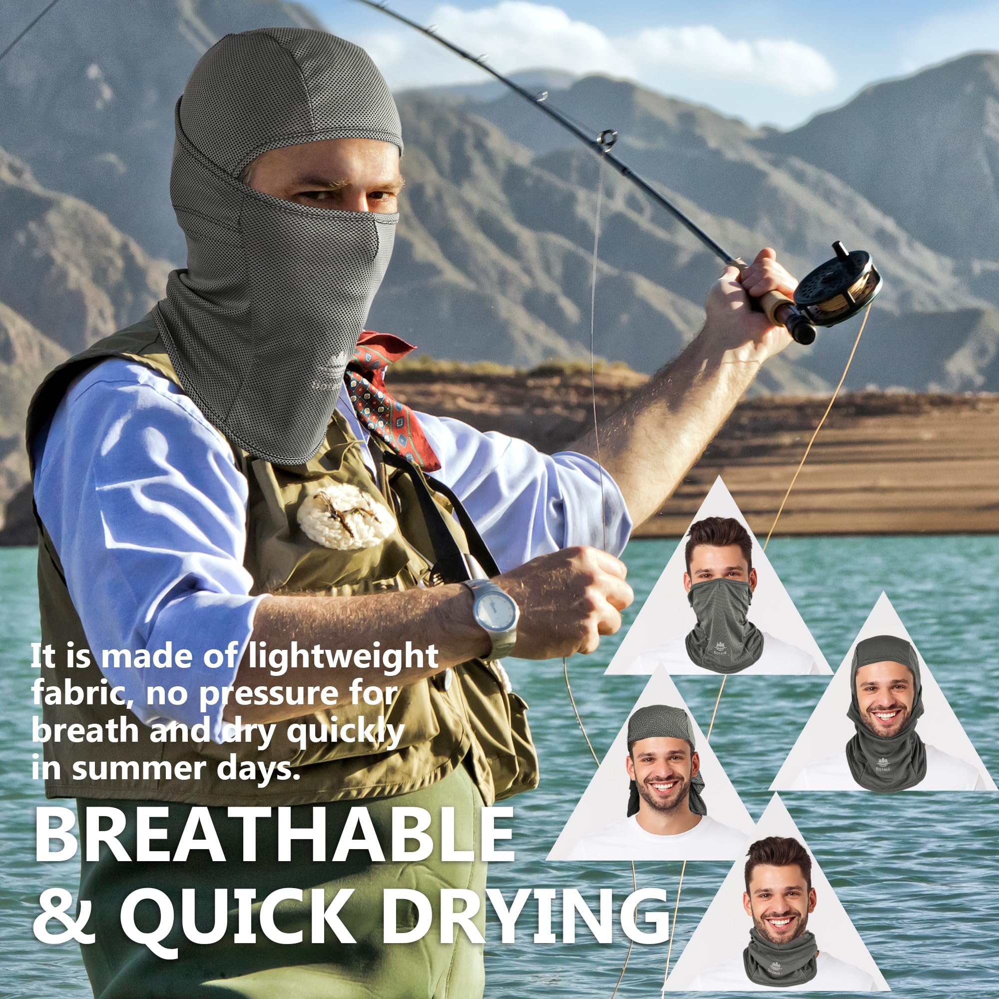 [1 PC / 2 PCS] Balaclava Full Head Mask with UV Protection