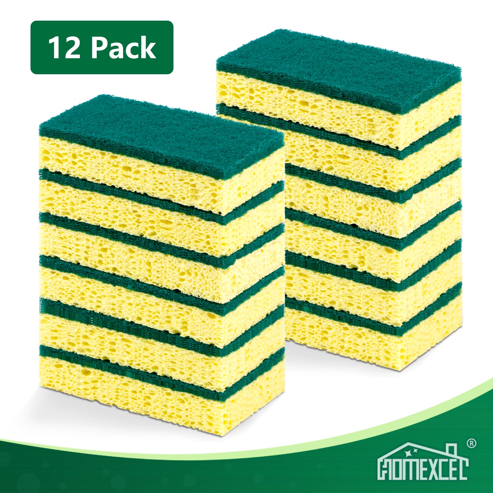 Heavy Duty Scrub Sponges Kitchen 12pcs/24pcs