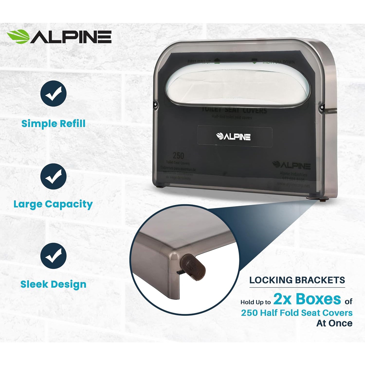 Wall Mount Toilet Seat Cover Dispenser