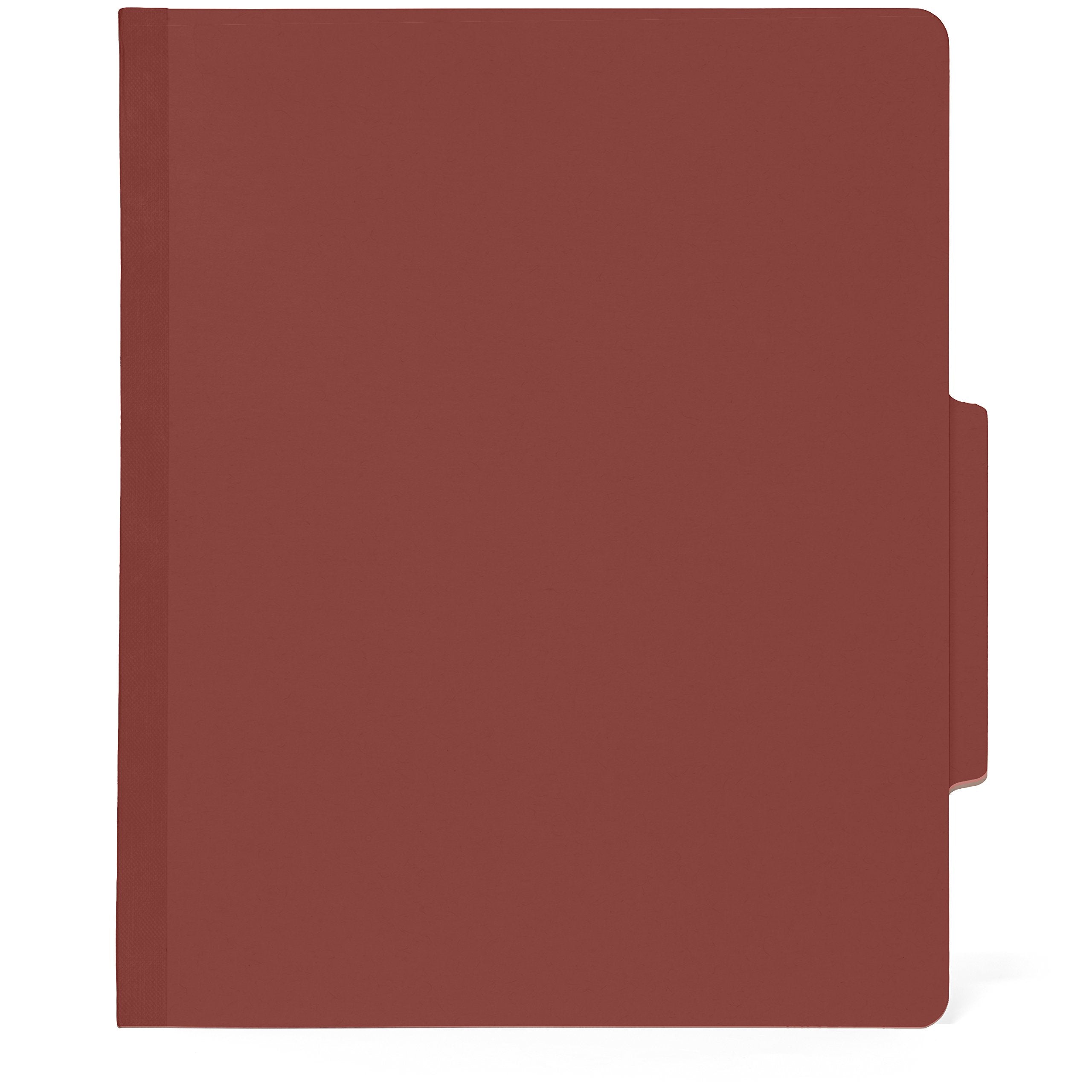 [10 Pack] Red Classification Folders - 2 Divider - 2 Inch Tyvek Expansions - Letter Size, Red