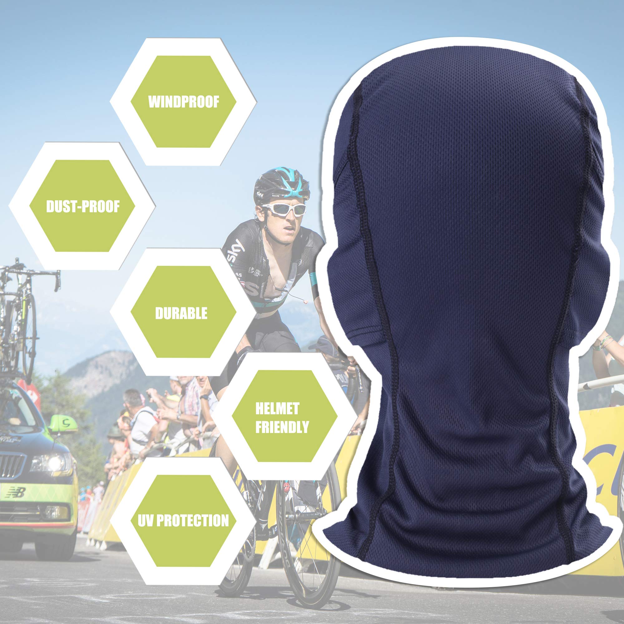 [1 PC] Face Mask Adjustable Windproof UV Protection Hood