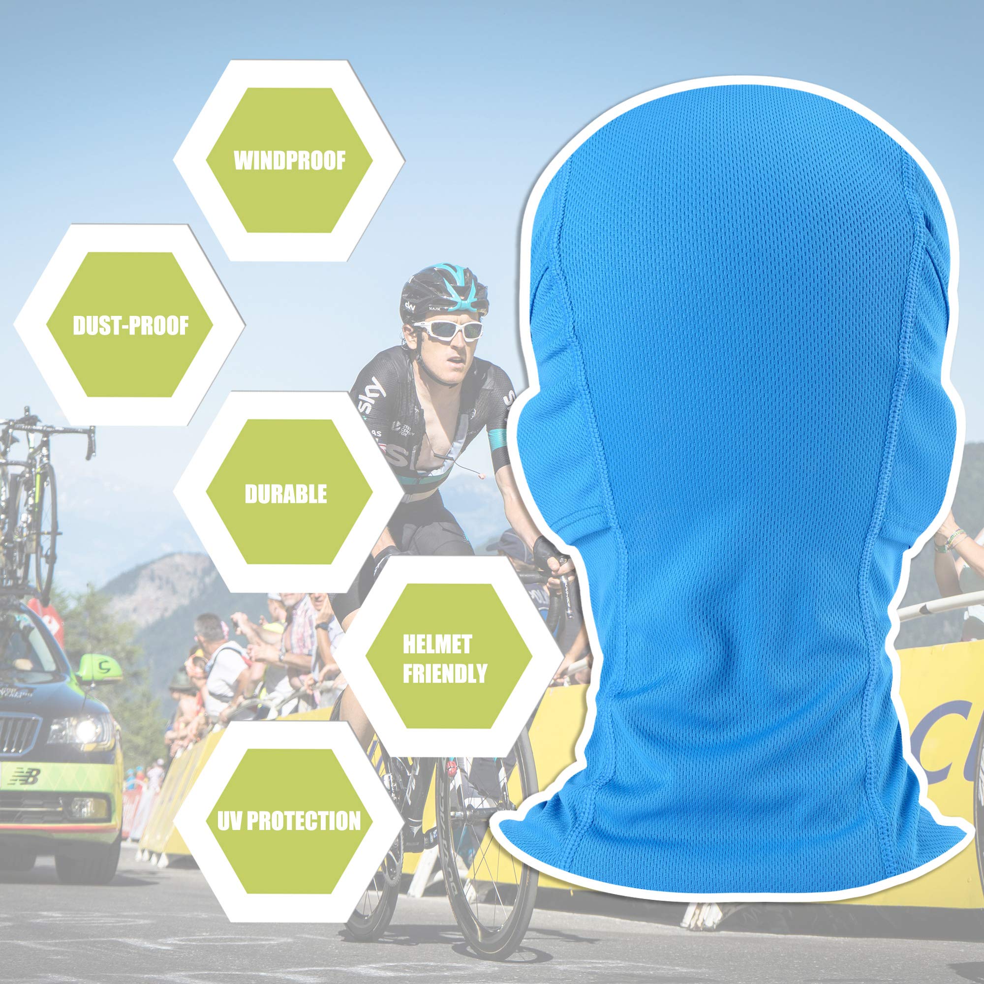 [1 PC] Face Mask Adjustable Windproof UV Protection Hood