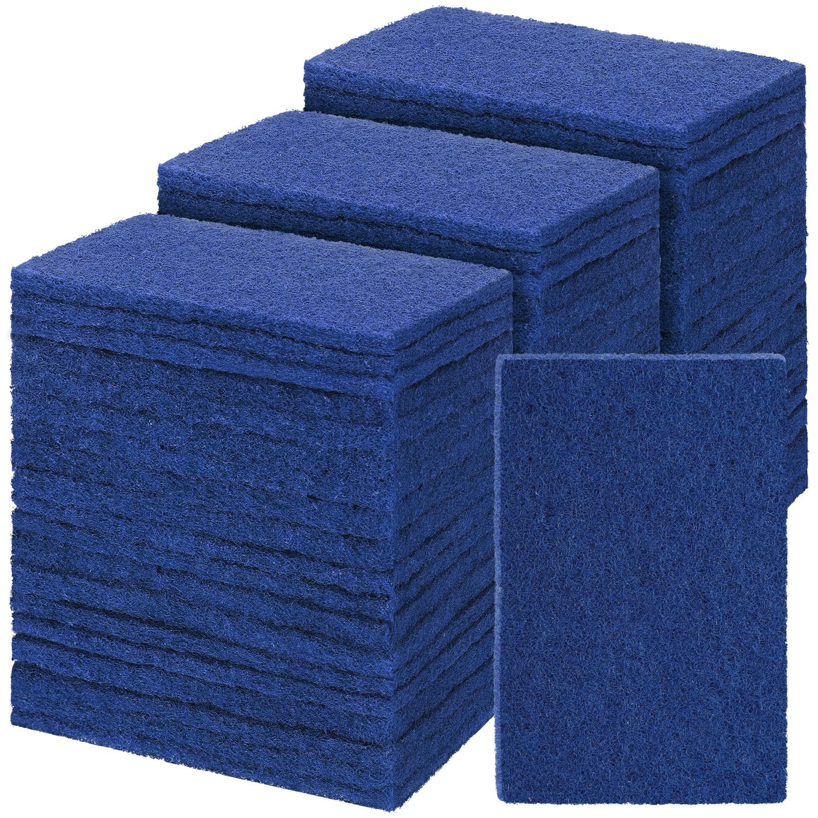 Heavy Duty Scouring Pads Non Scratch, 4.3 x 3 x 0.3 in (50 / 100 / 150 / 200 Pcs )