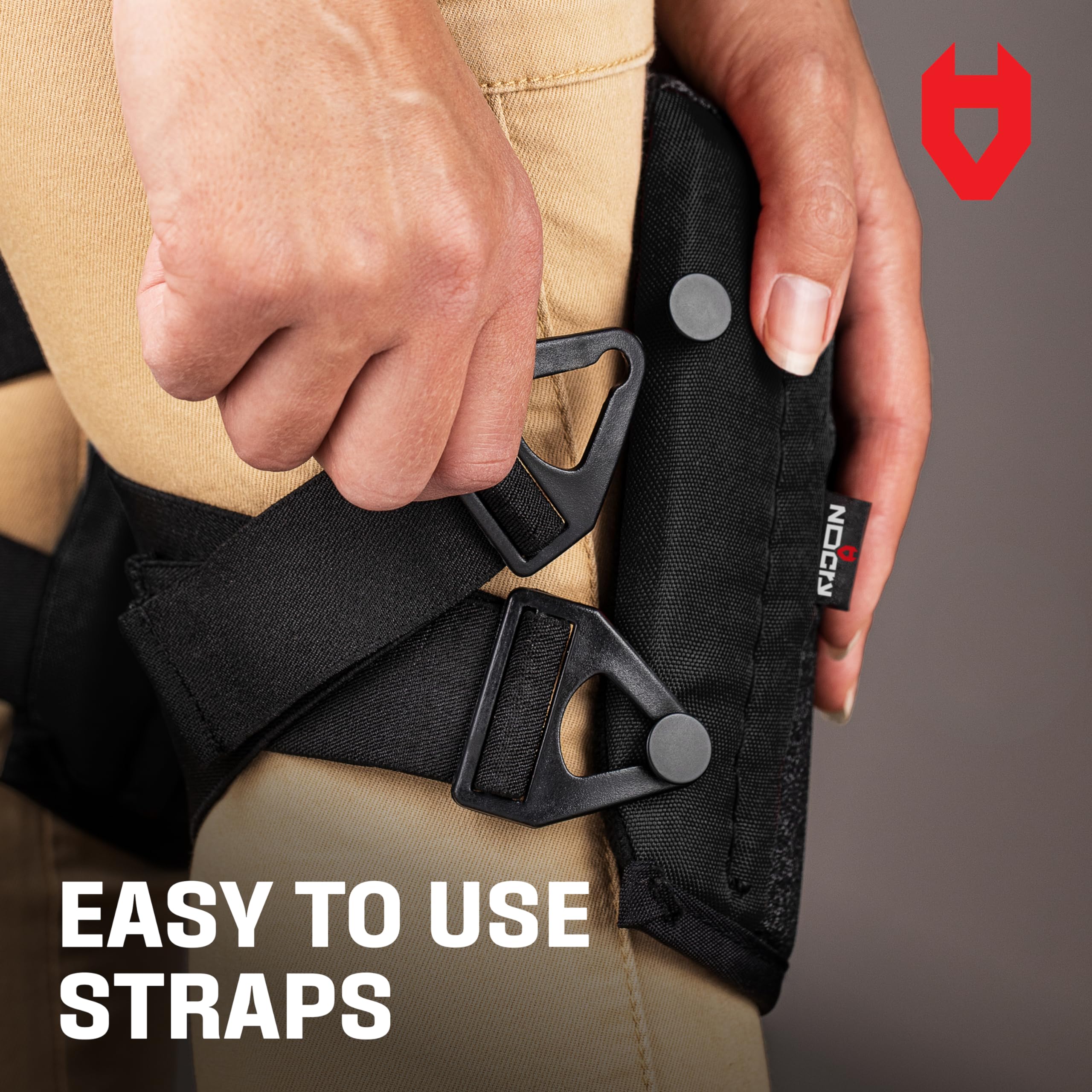 [1 Pair] Non-Slip Work Knee Pads with Thick Soft Foam Padding