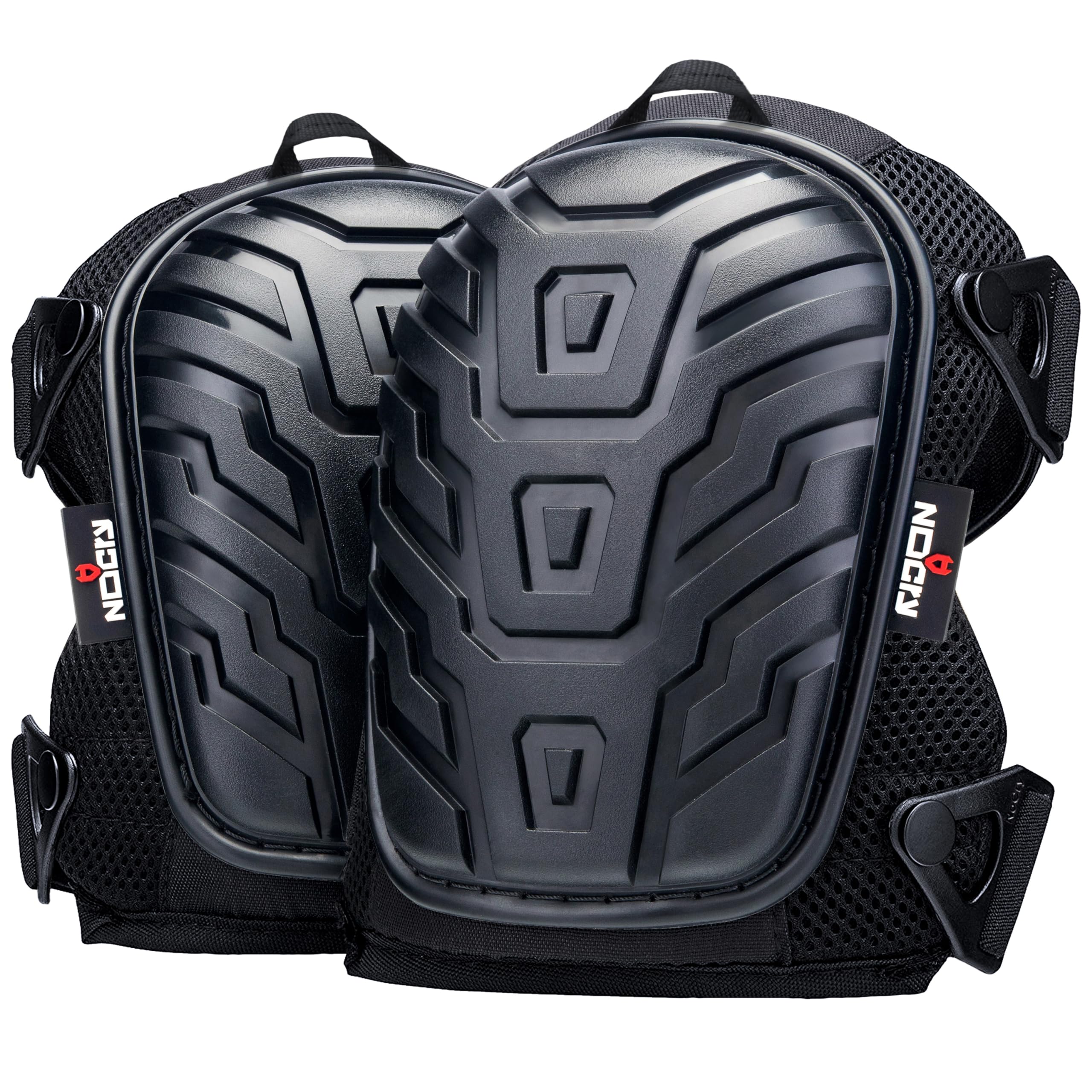 [1 Pair] Professional Construction Knee Pads for Men and Women w/ Non Slip Heavy Duty Cap Support