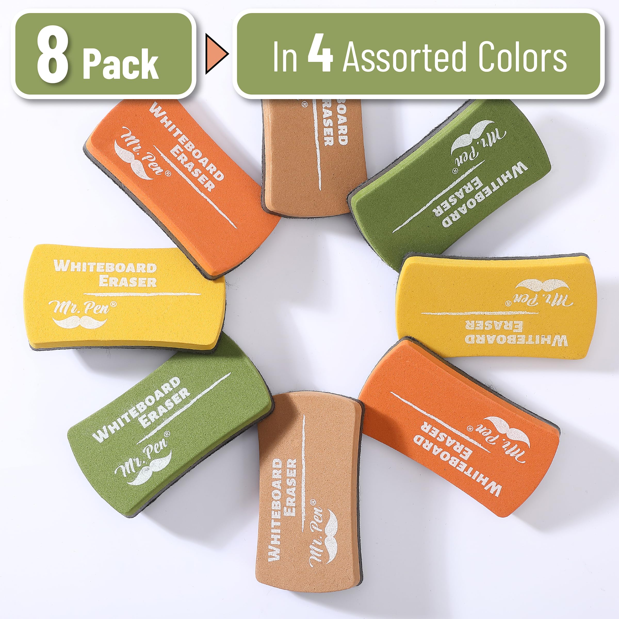 [8 PCS] White Board Magnetic Dry Erase Eraser