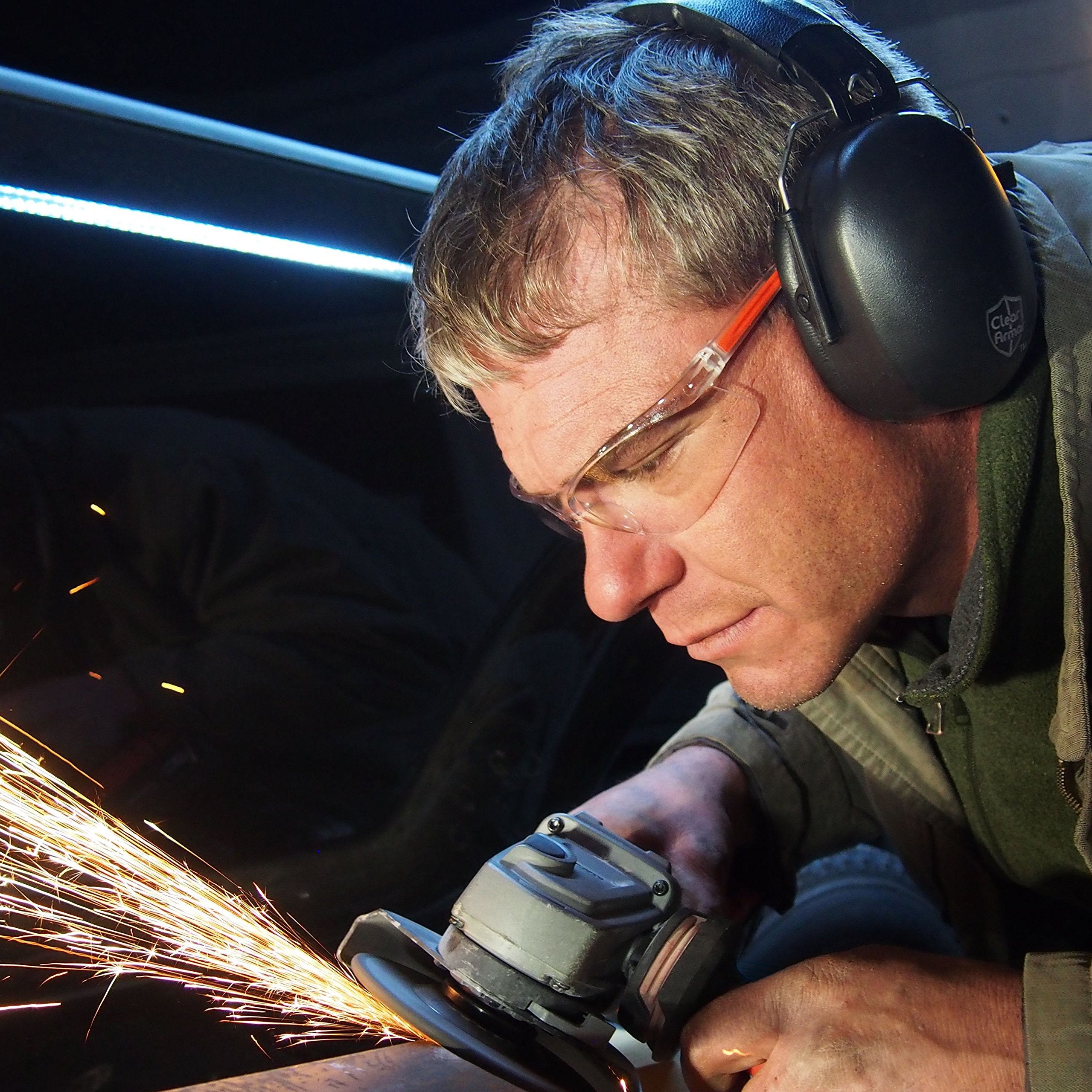 [1 / 2 Packs] Safety Ear Muffs, Ear Protection, 31.5 dB SNR Noise Reduction