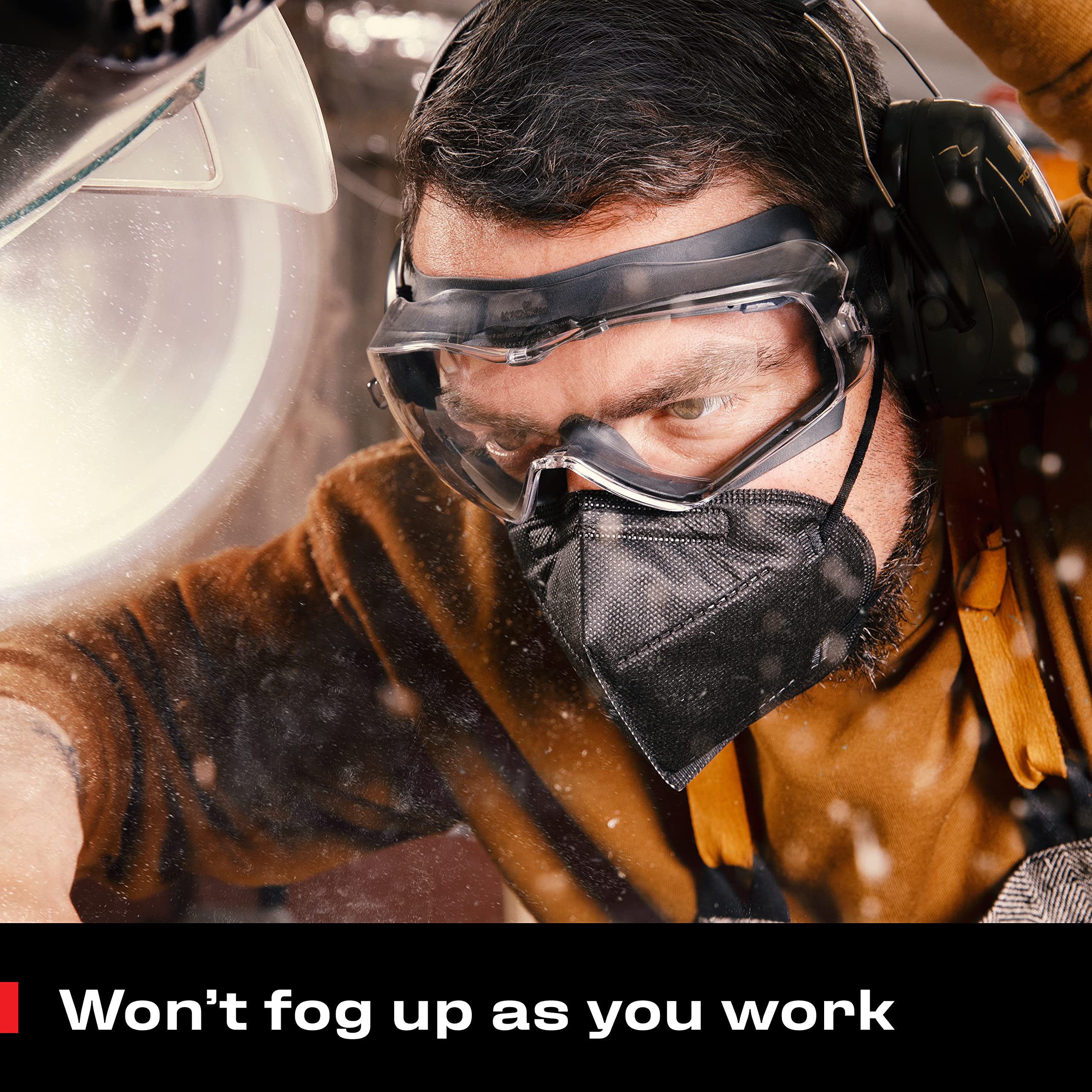 [1 PC] Safety Goggles Over Glasses with Extreme Impact Resistance