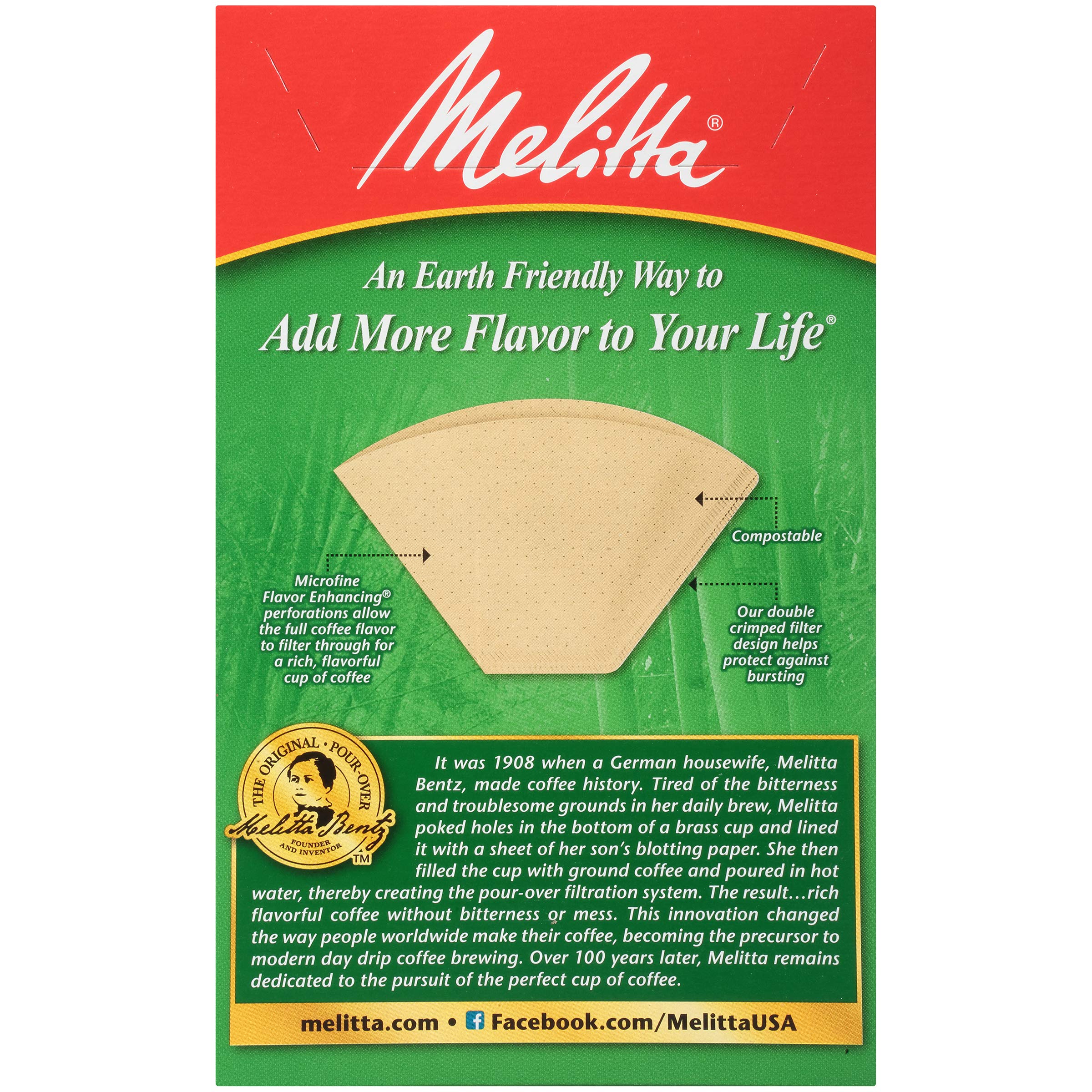 [600 CT] Melitta #2 Cone Coffee Filters for 2 to 6 Cup Electric Coffee Maker, 100 Counts x 6 Boxes