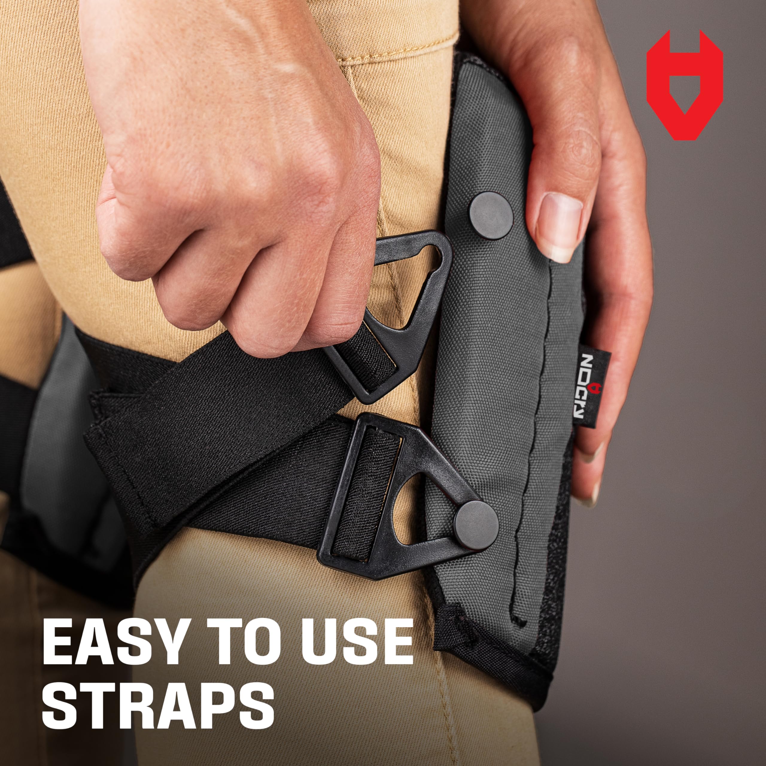 [1 Pair] Non-Slip Work Knee Pads with Thick Soft Foam Padding