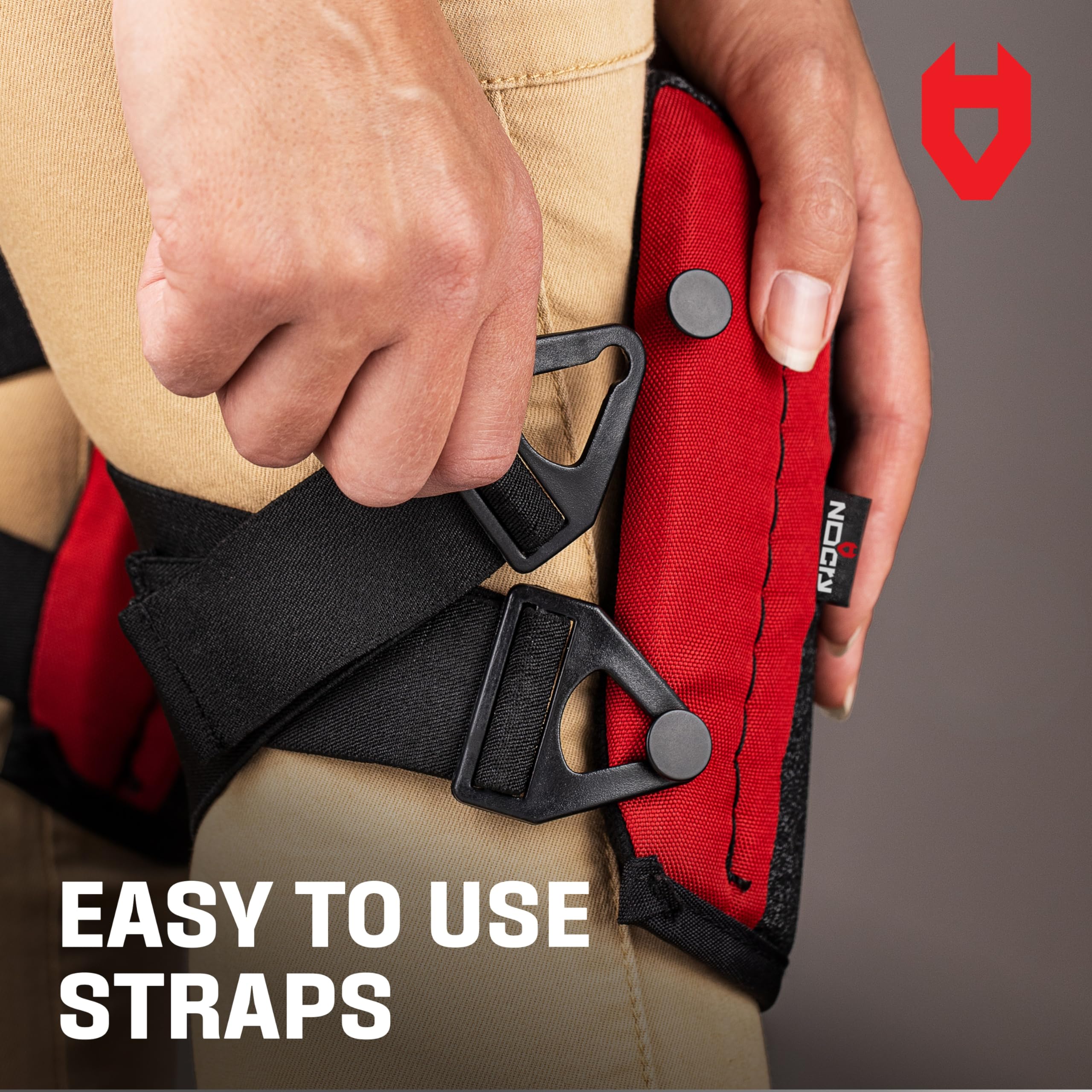 [1 Pair] Non-Slip Work Knee Pads with Thick Soft Foam Padding