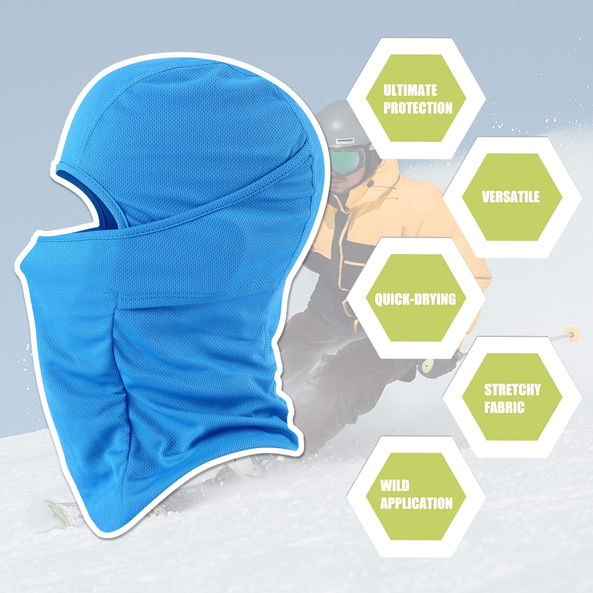 [1 PC] Face Mask Adjustable Windproof UV Protection Hood