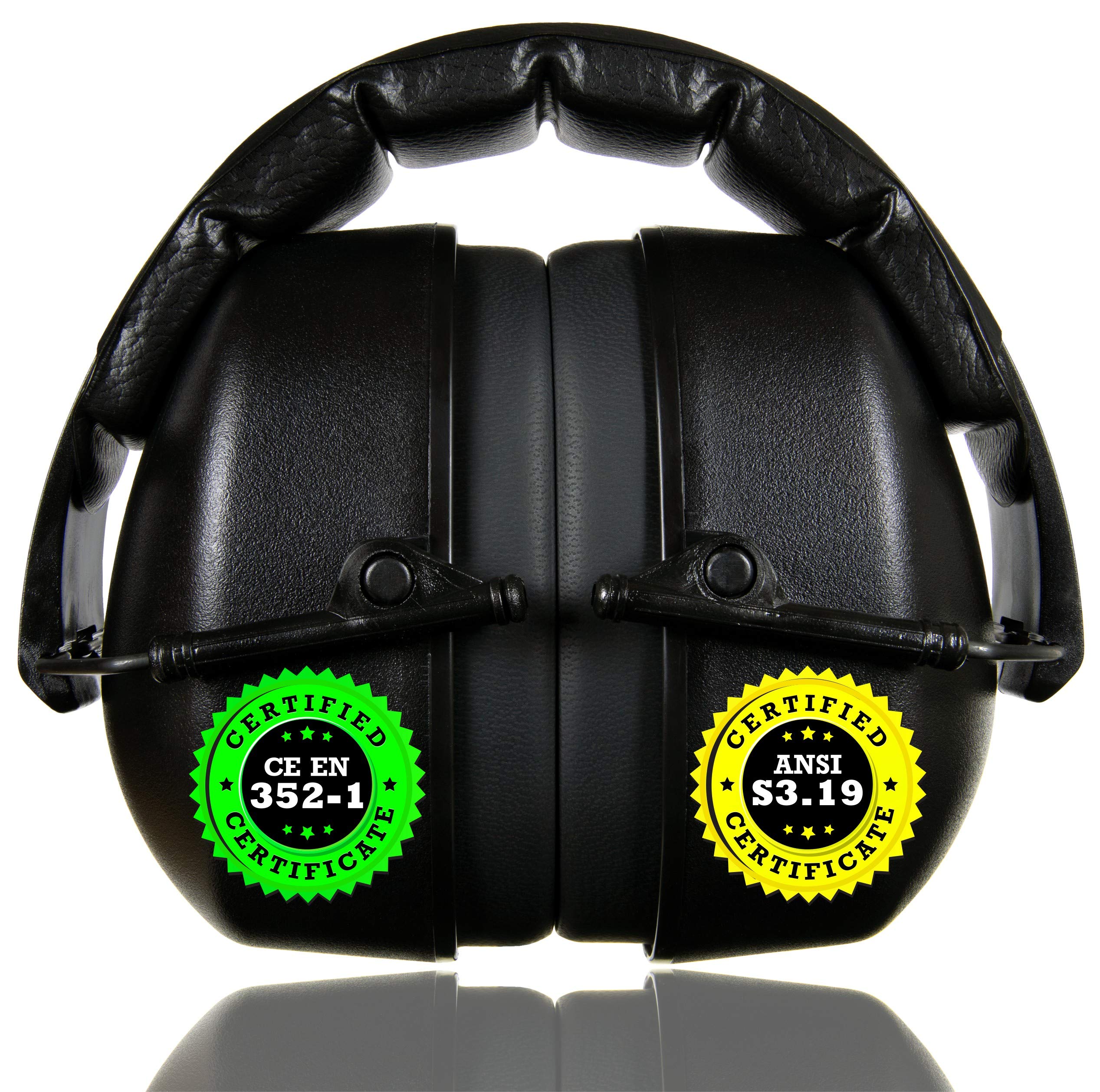 [1 / 2 Packs] Safety Ear Muffs, Ear Protection, 31.5 dB SNR Noise Reduction