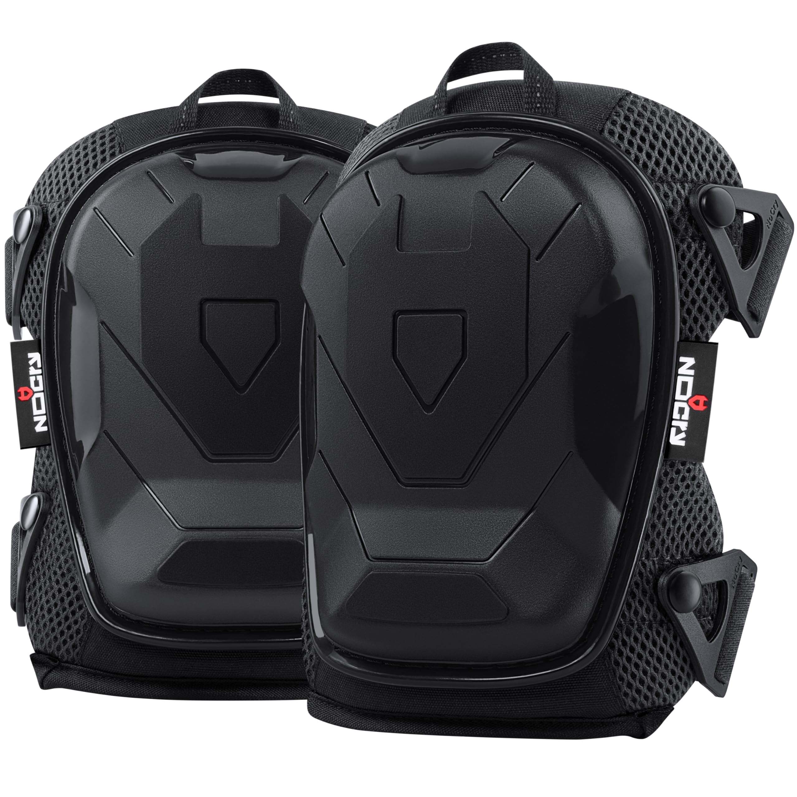 [1 Pair] Professional Construction Knee Pads for Men and Women w/ Non Slip Heavy Duty Cap Support