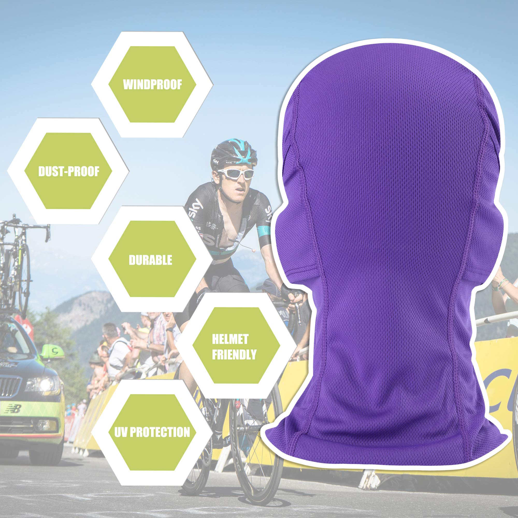 [1 PC] Face Mask Adjustable Windproof UV Protection Hood