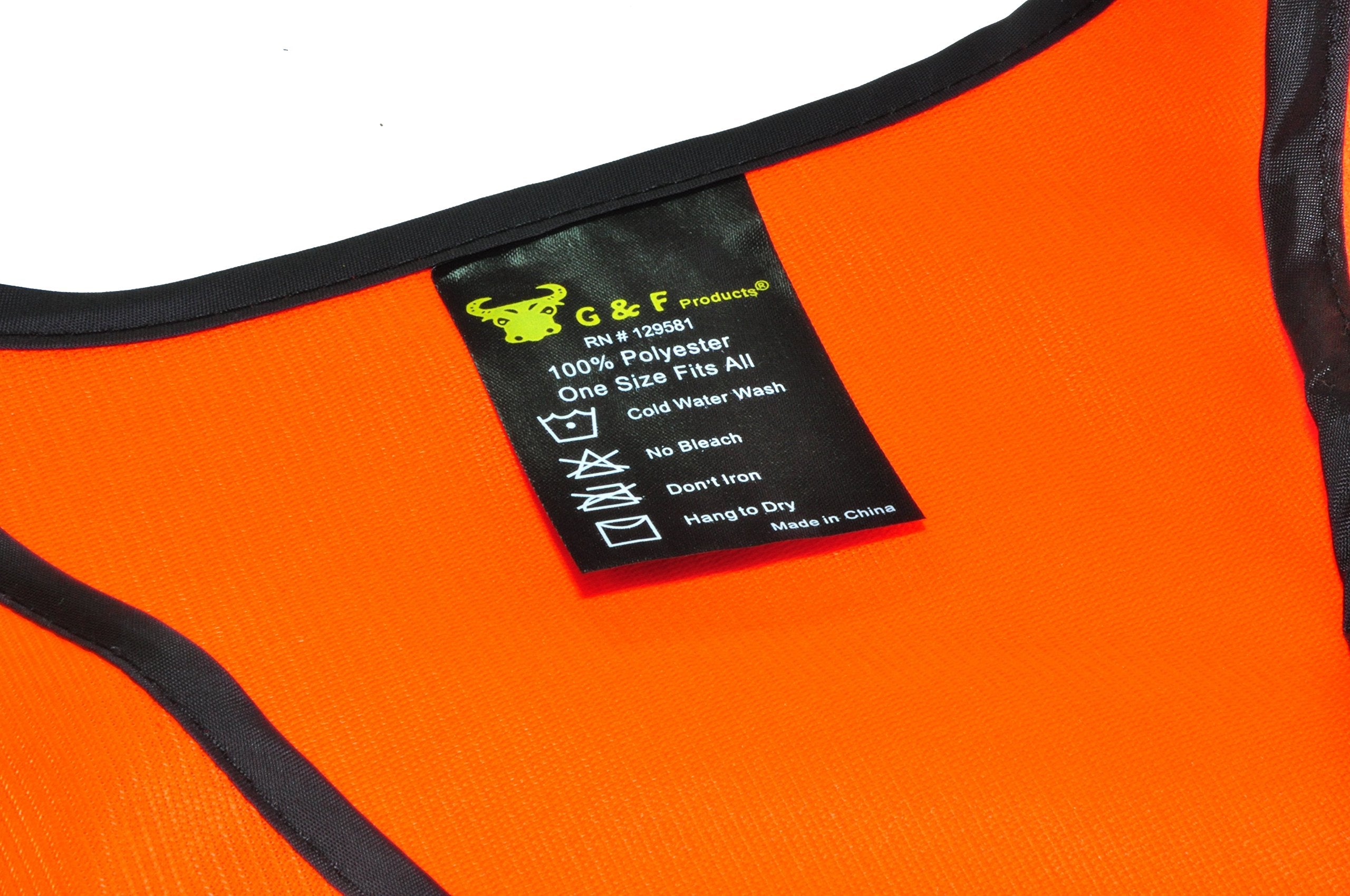[1 / 20 Packs] Industrial Safety Vest with Reflective Stripes