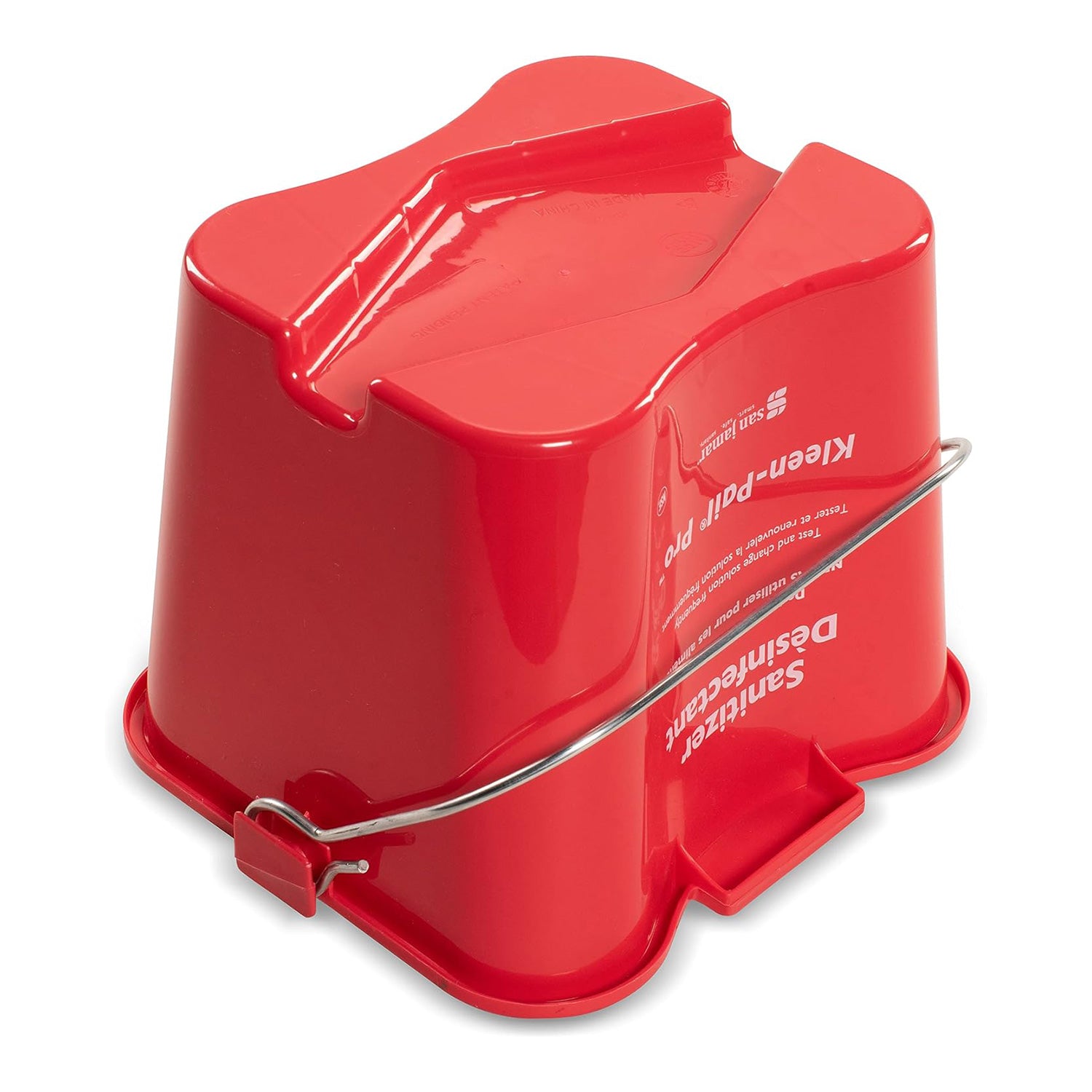 Pro Sanitizer Pail Cleaning Bucket with Bail Handle, Plastic, 3 Quarts / 6 Quarts