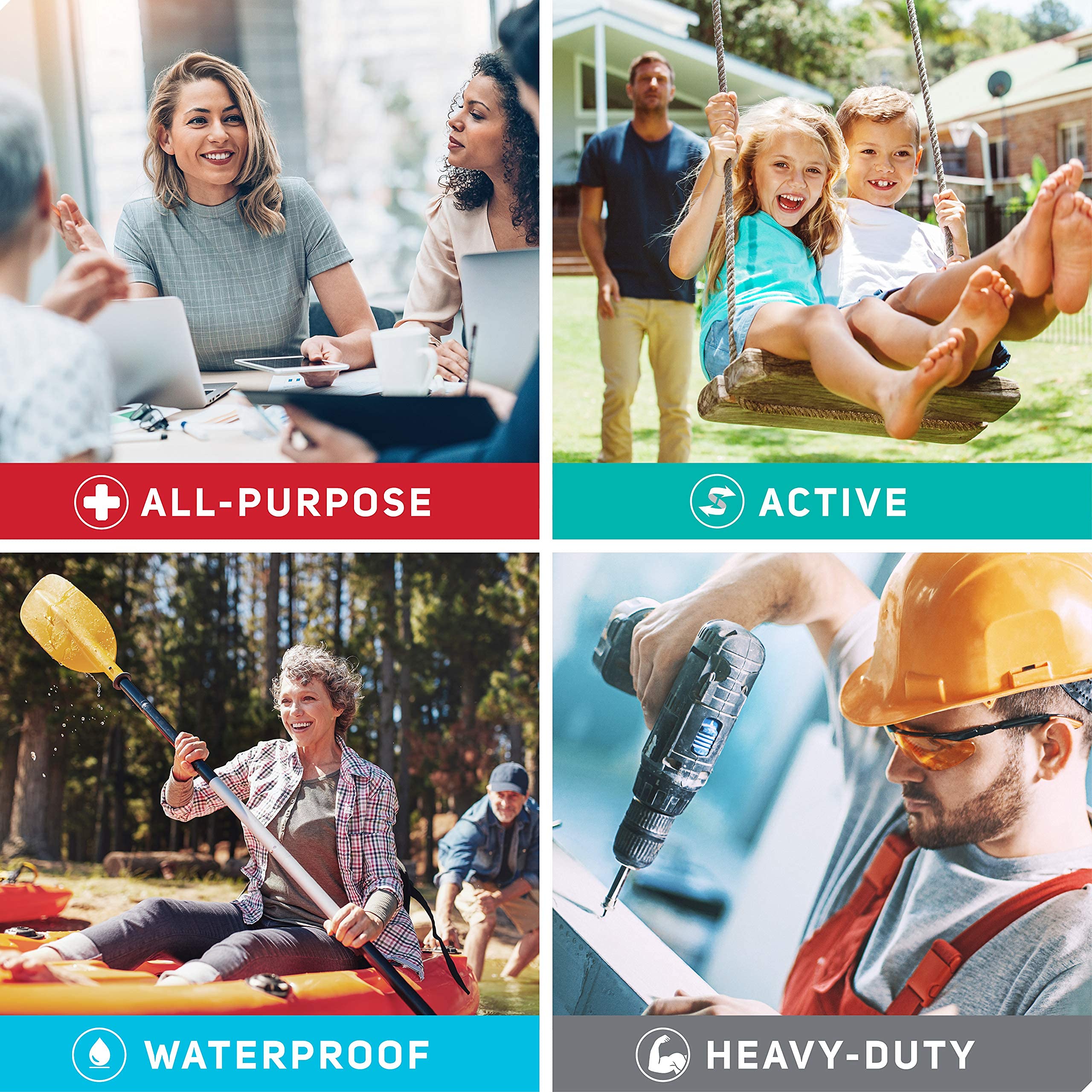 Care Science Variety Bandages Pack, 300 ct Bulk Assorted Sizes