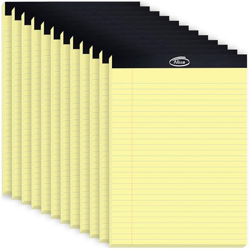 Yellow Legal Notepads 8.5 x 11 (Pack of 3 & 12)