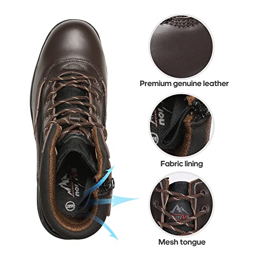 [1 Pair] Safety Industrial & Construction Steel Toe Work Boots, Slip Resistant ASTM F2413-18