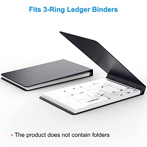 [30,50 & 100 Pack] Sheet Protectors 11 x 17 inch, Ledger Size, 3 Ring Binder