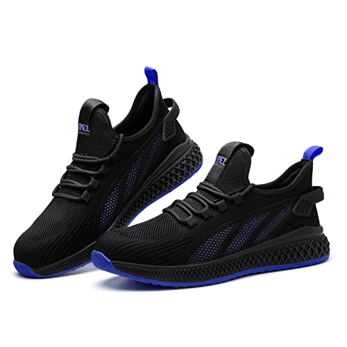 [1 Pair] Safety Shoes with Composite Toe Cap, Puncture Proof, Lightweight Work Shoes