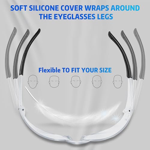 [10 / 30/ 50 / 80 / 100 PCS] Safety Glasses Protective Eyewear Glasses Bulk Ansi Z87.1 Impact Resistant Lens