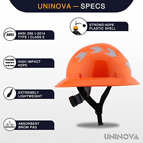 [1 PC] Full Brim Hard Hat, Electrical Class E,ANSI Z89.1 Approved OSHA Safety Helmet