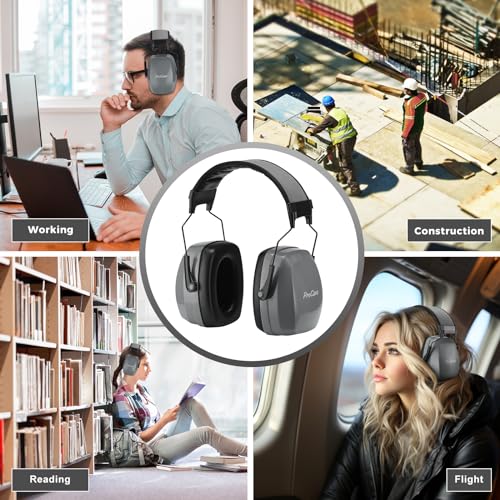 [1 PC] NRR 35dB Noise Cancelling Ear Protection Headphones