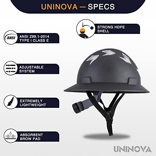 [1 PC] Full Brim Hard Hat, Electrical Class E,ANSI Z89.1 Approved OSHA Safety Helmet