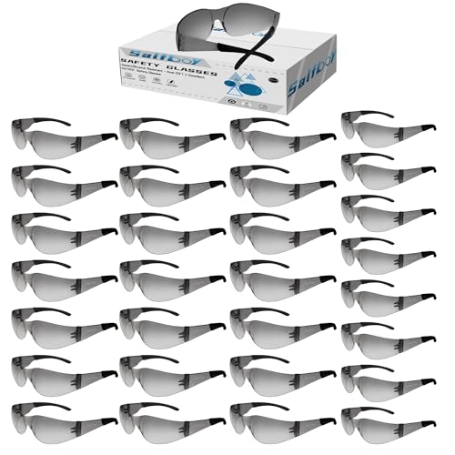 [10 / 30/ 50 / 80 / 100 PCS] Safety Glasses Protective Eyewear Glasses Bulk Ansi Z87.1 Impact Resistant Lens