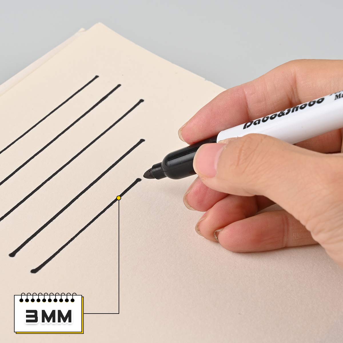 60 Pack Black Permanent Markers