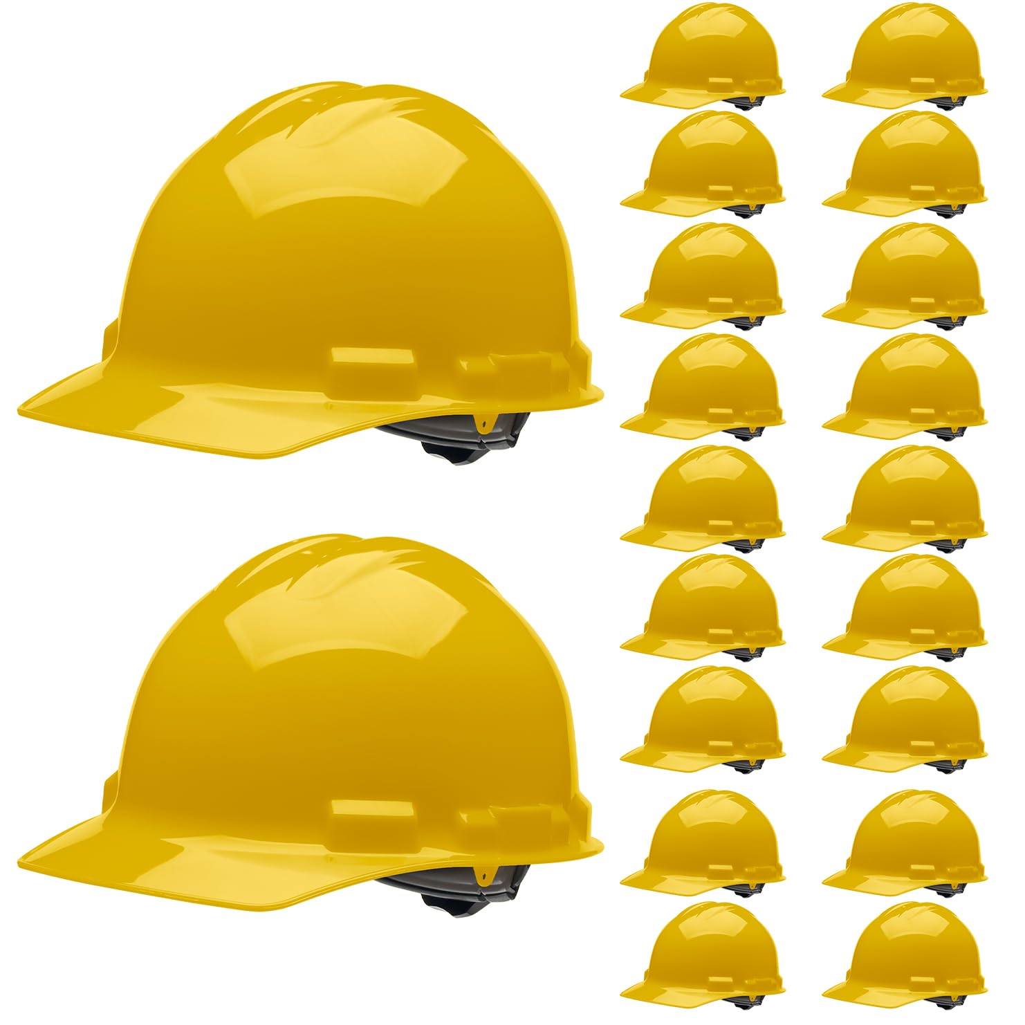 [1 / 2 / 20 PCS] Construction Hard Hat for Safety, Ratchet Cap Style, OSHA/ANSI Compliant