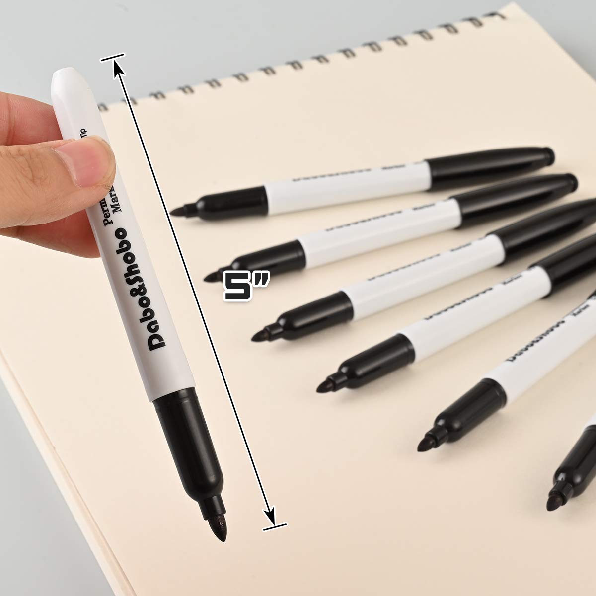 60 Pack Black Permanent Markers